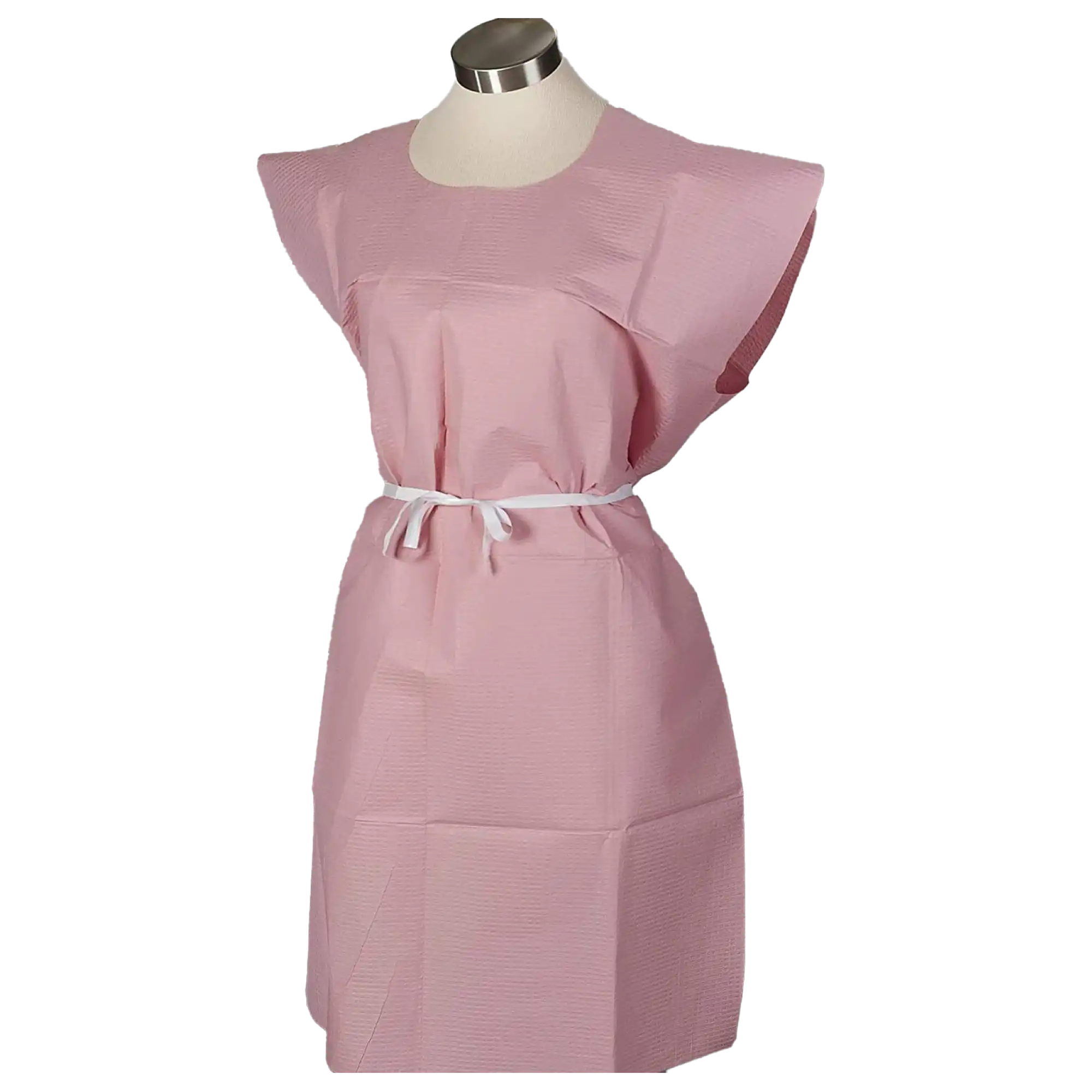 Tidi Brand Choice Exam Gowns, Tissue Poly Tissue, Mauve, Medium/Large, 30" x 42", 50/Case