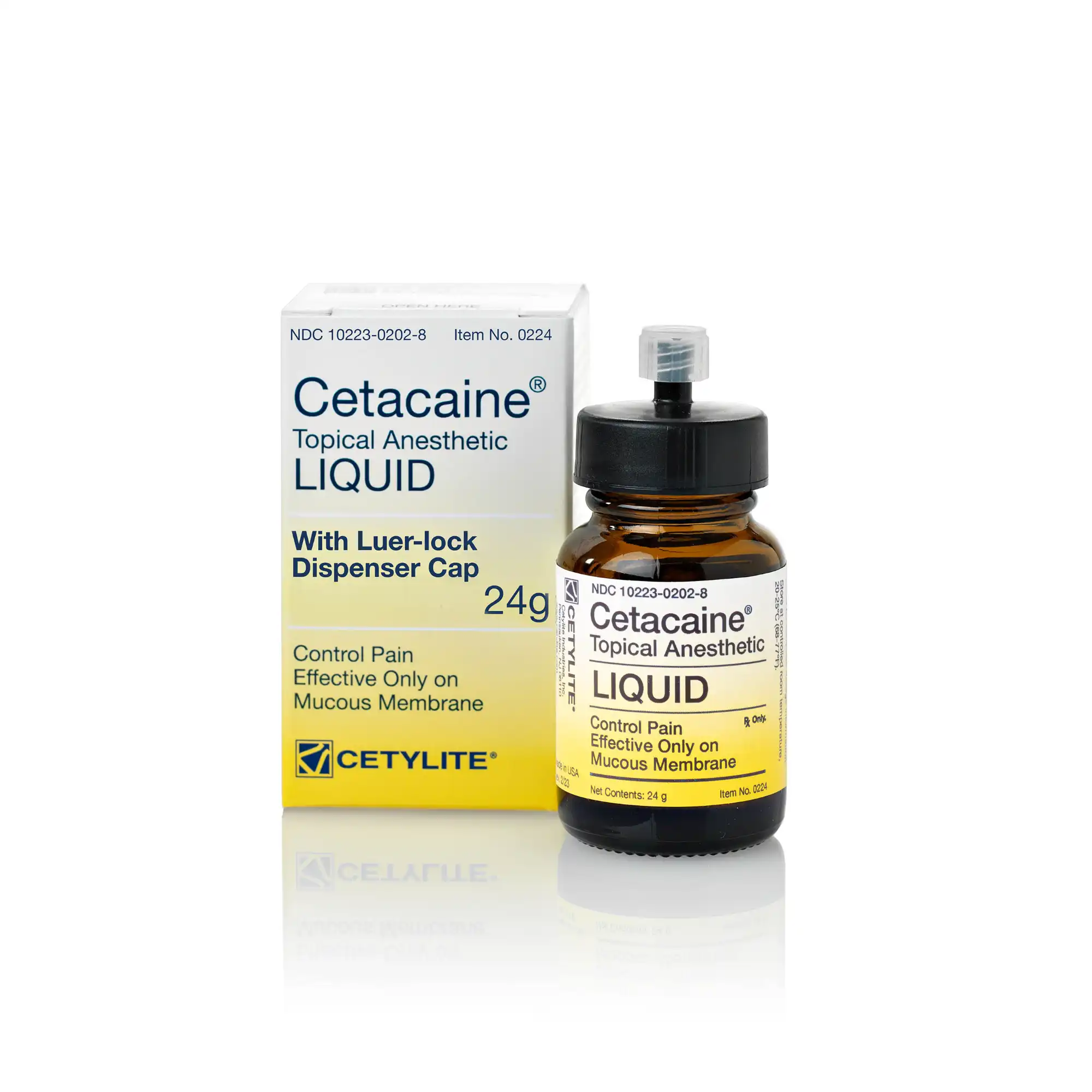 Cetacaine Topical Anesthetic Liquid, 24 g Bottle, Banana Flavor, 0224