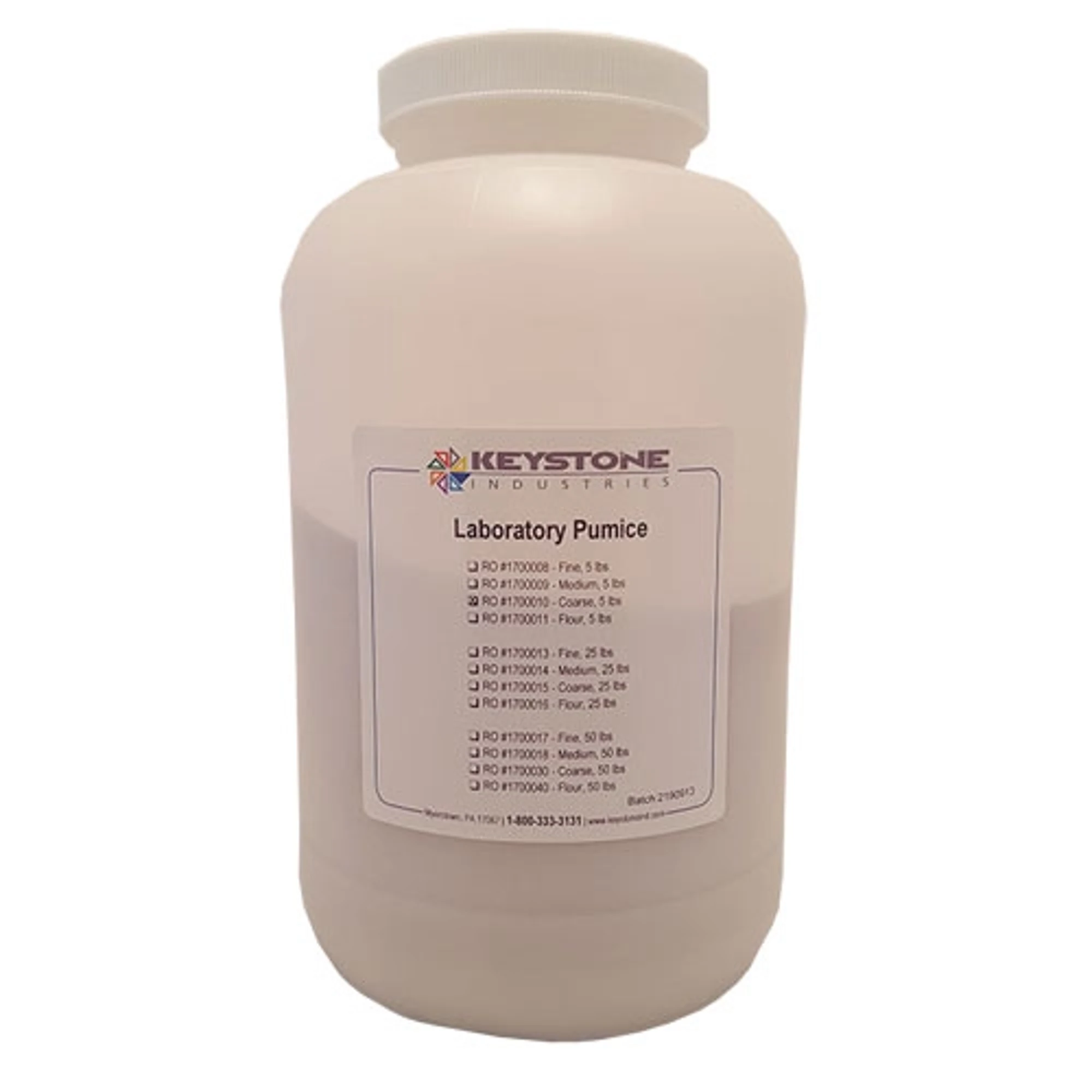 Keystone Laboratory Pumice Powder, Fine F, 5 lb, 1700008