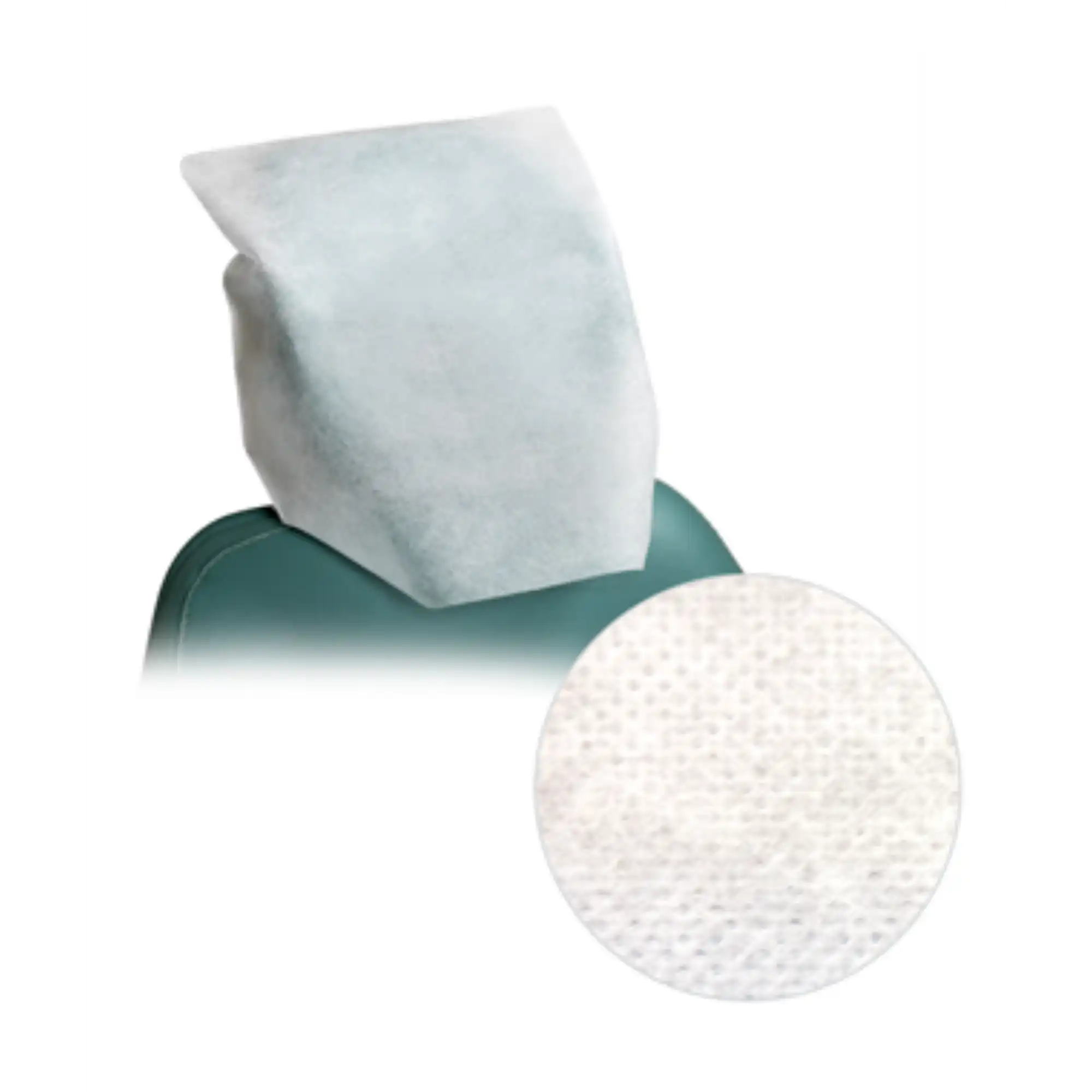 Crosstex Non-Woven Headrest Covers, 10" x 13", White, 500/Case, L3C