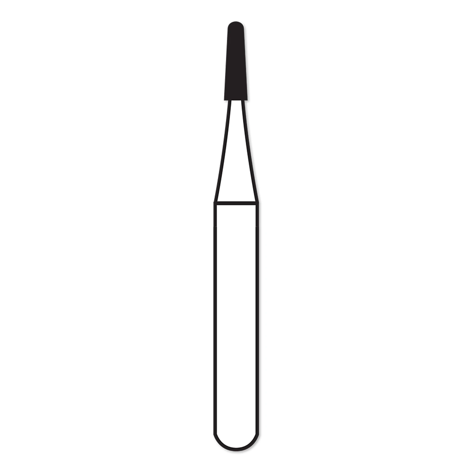 Alpen® Carbide Bur FG #1701 Round End Cross Cut Tapered Fissure, 1.2 mm Diameter, 10/Pkg