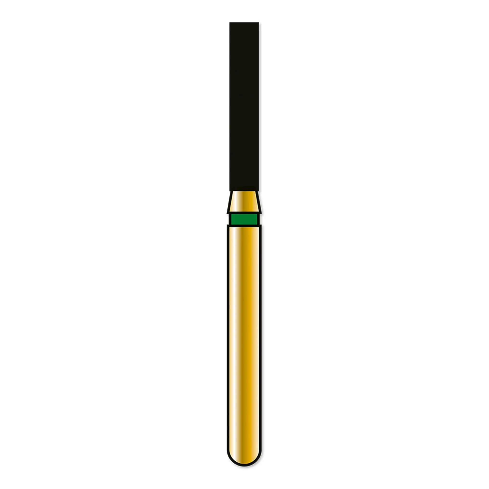 Coltene Whaledent Alpen Multilayer Diamond Bur FG 837-014, Coarse Grit, Flat End Cylinder, 5/Pack, R837C014FG