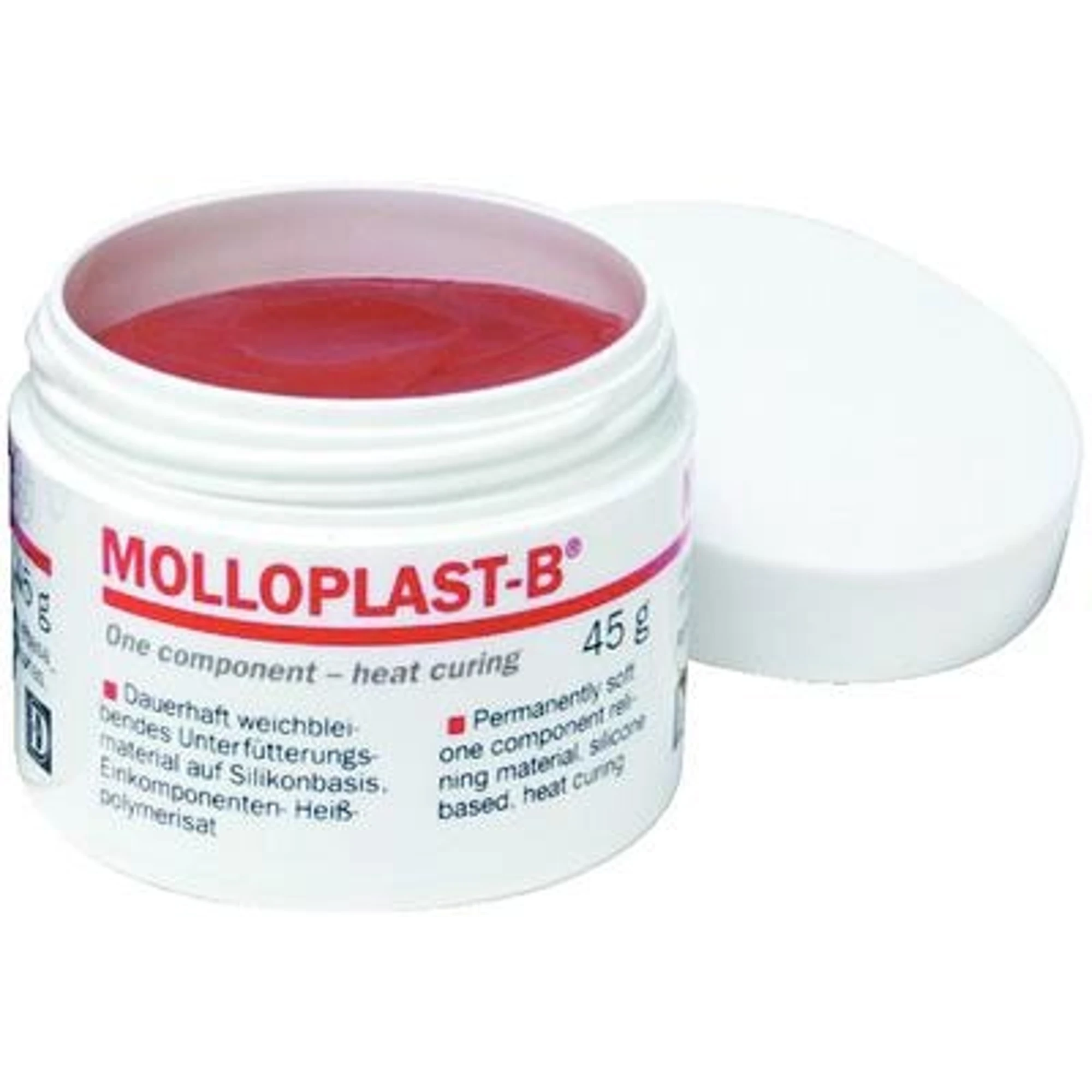 Molloplast-B Soft Reline Material, 45 g Jar, Buffalo Dental