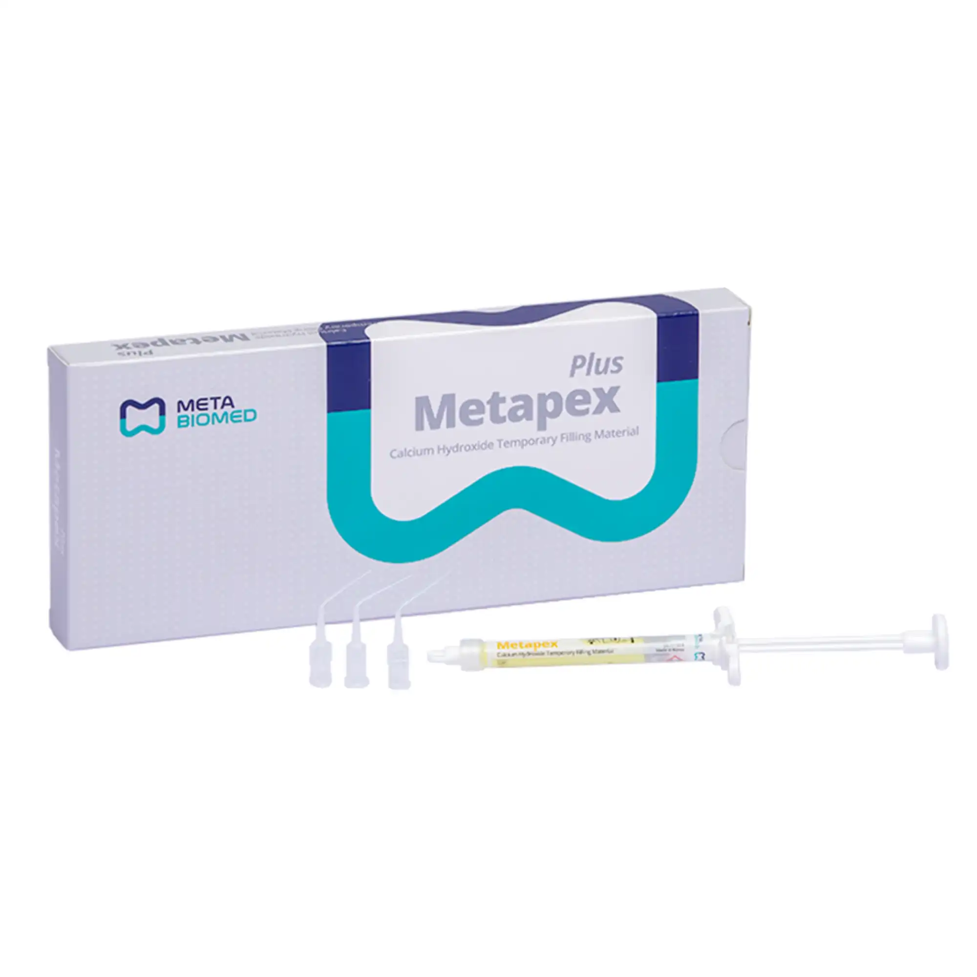 Metapex PLUS Calcium Hydroxide with Iodoform Root Canal Filling Material, 2.2g Syringe with 20 Tips, 302002