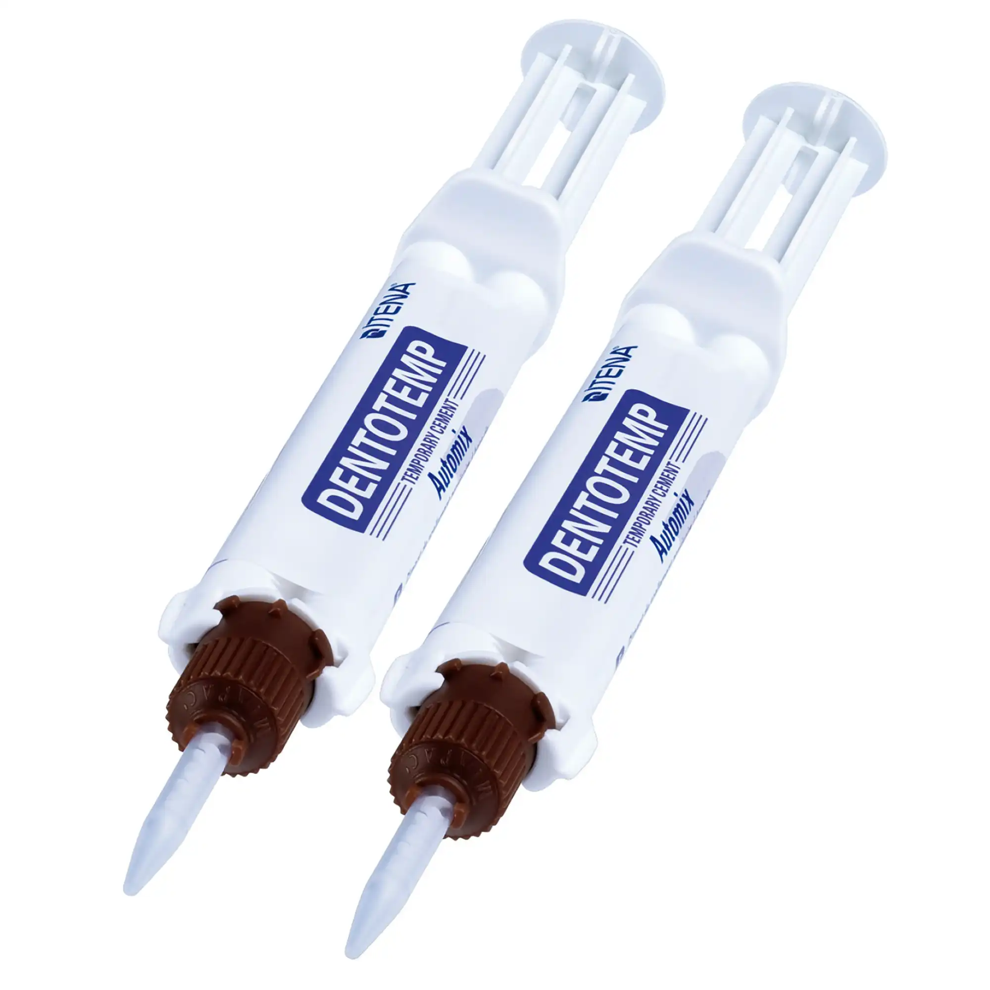 Itena DentoTemp Automix Temporary Cement, Non-Eugenol, 2 x 5 mL Syringes + 20 Mixing Tips, DTCA2-20
