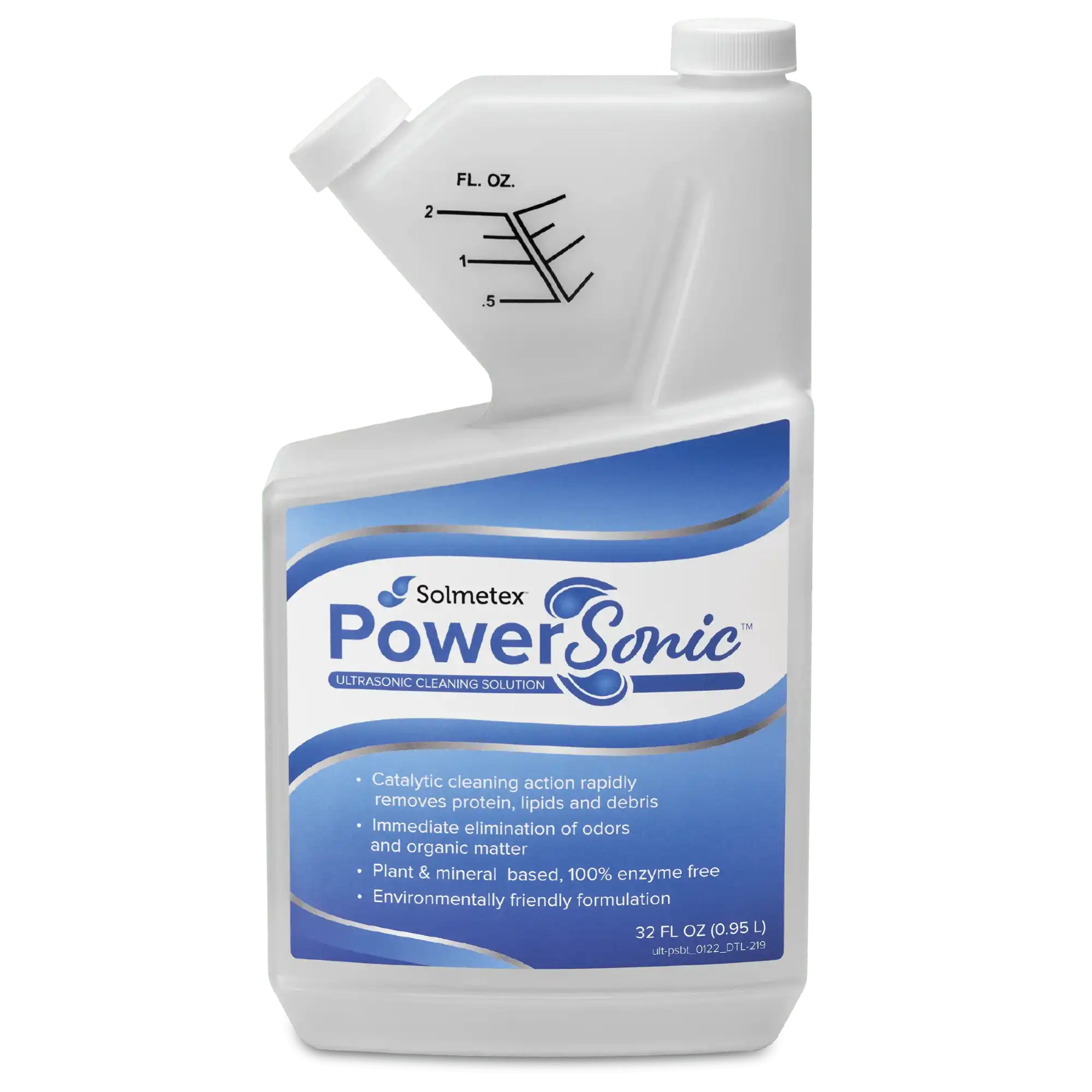 PowerSonic Ultrasonic Cleaning Solution, 32 oz Bottle, ULT-PSBT
