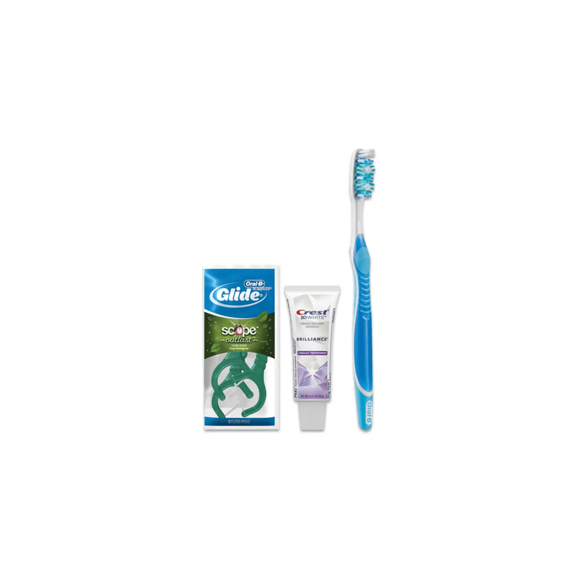 Crest Oral-B Whitening Solution Manual Toothbrush Bundle, 72/Case, 80725477