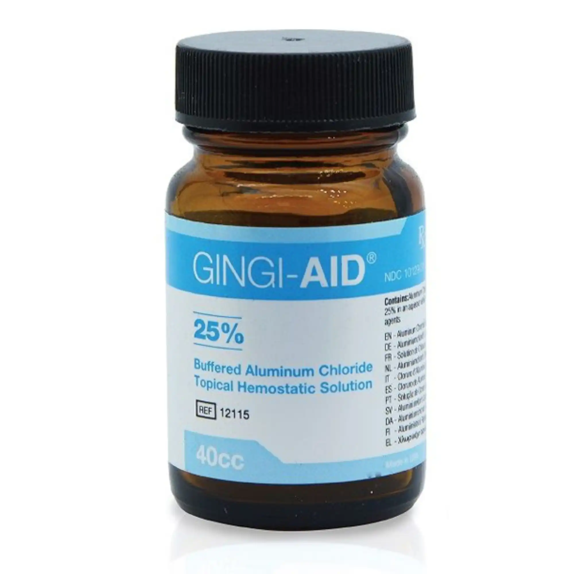 Gingi-Aid Hemostatic Solution, 25% Buffered Aluminum Chloride, 40 mL Jar