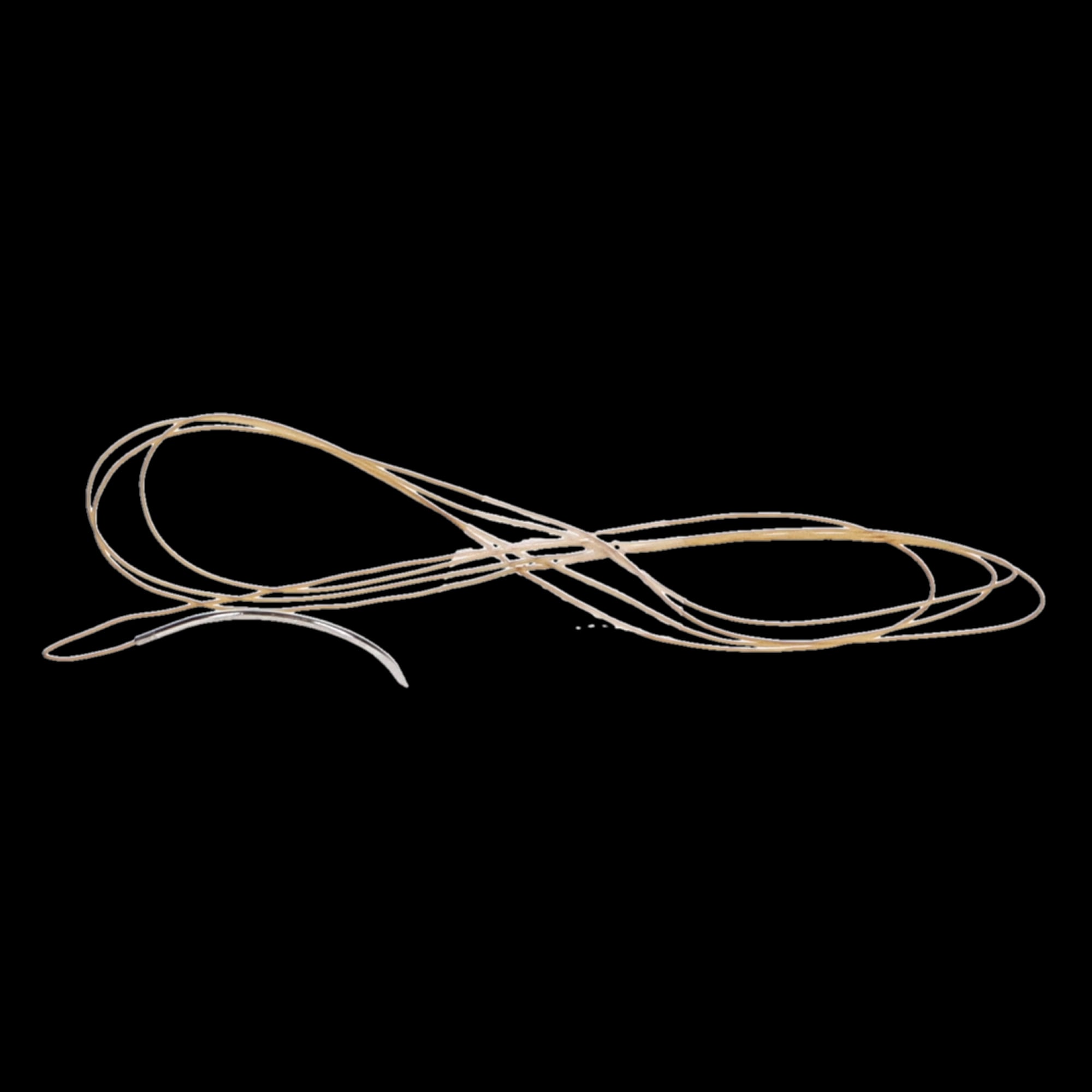 Look Chromic Gut Sutures, 4-0, 18", C6 Needle, 3/8 Circle Reverse Cutting 19mm