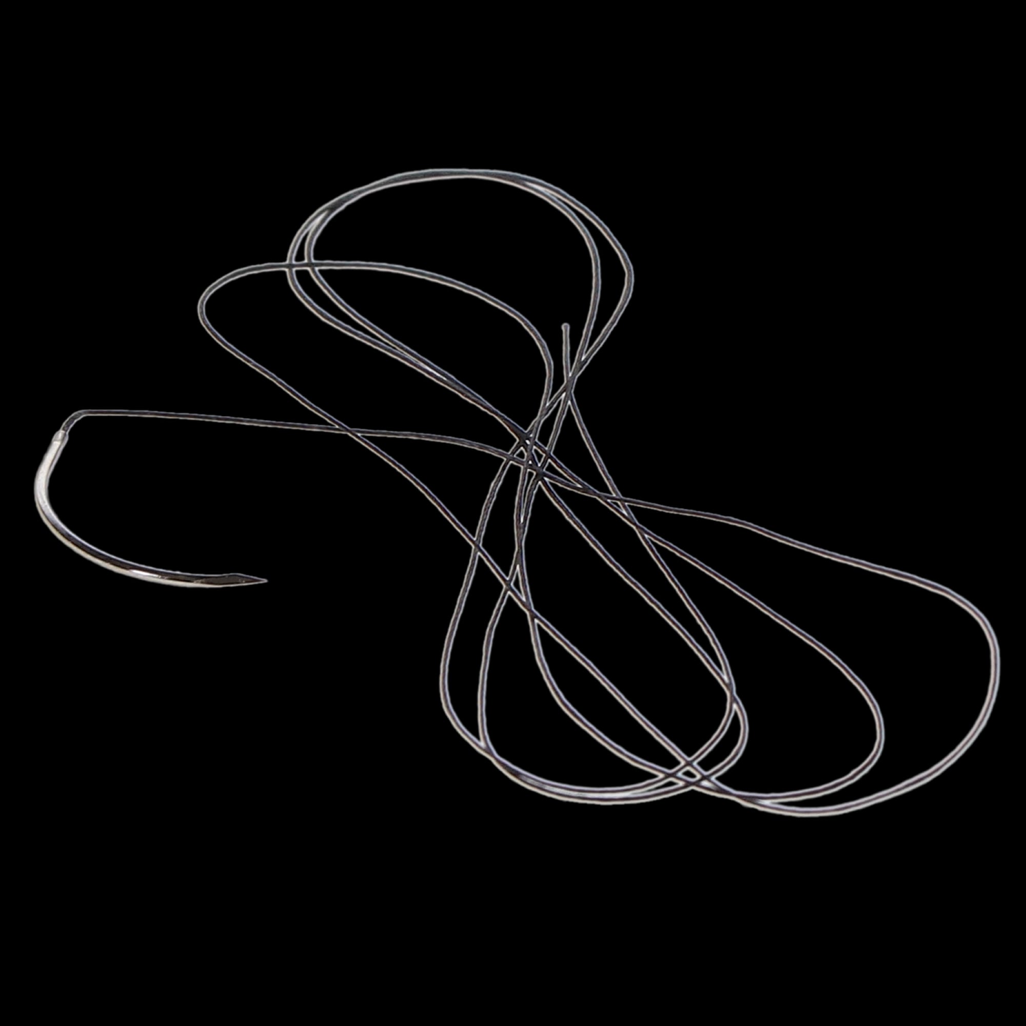 Look Silk Non-Absorbable Surgical Suture, 4-0, Black, 18" (45 cm), C6 3/8 Circle Reverse Cutting 19mm Needle