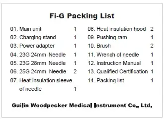 Woodpecker FI-G Endo Obturation Gun, Cordless, 4 Temperature Settings, 3 Needles Included, 1/Pk