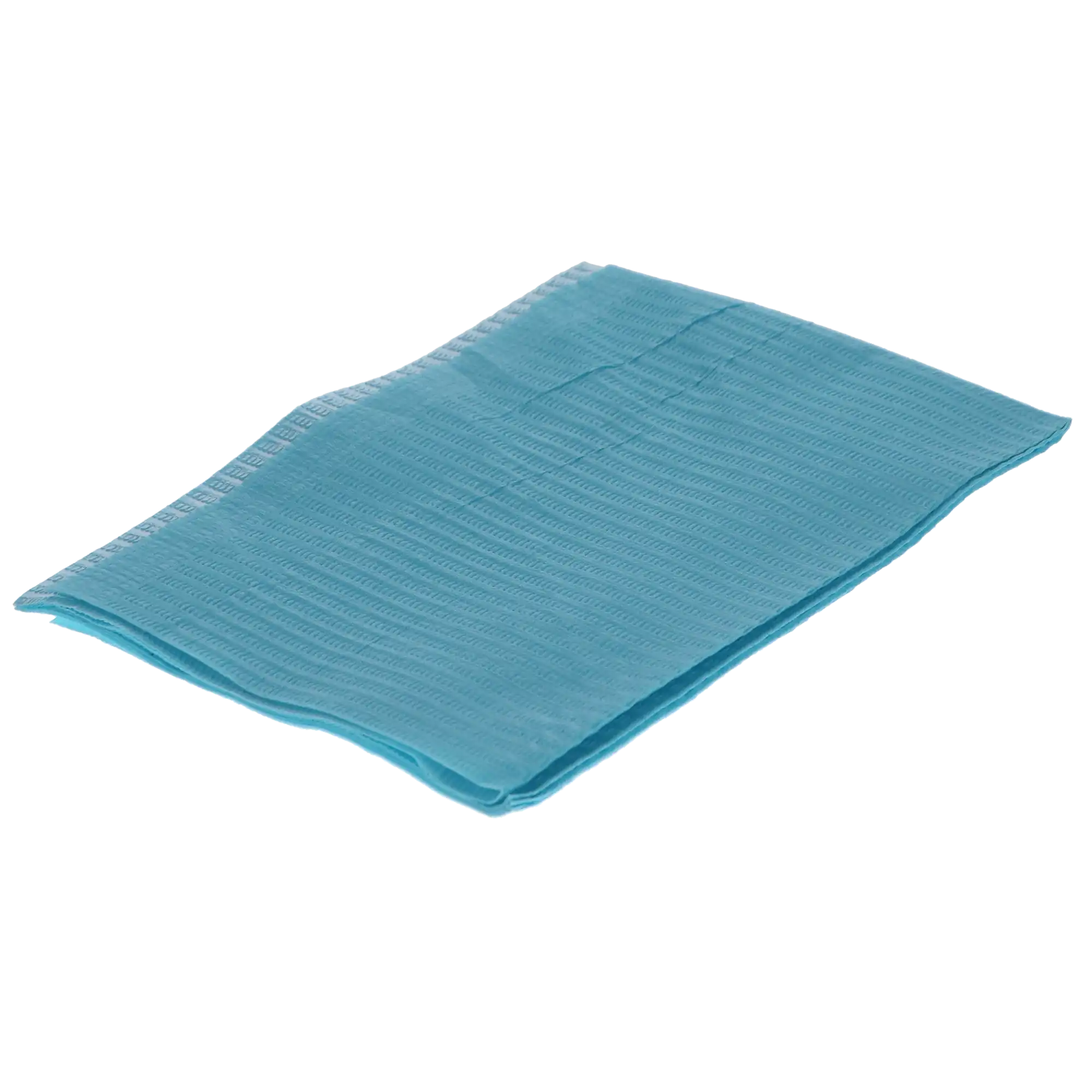 HSB Disposable Patient Bibs, 3+1 Ply, 13" x 18", Blue, 500/Pack, 109230