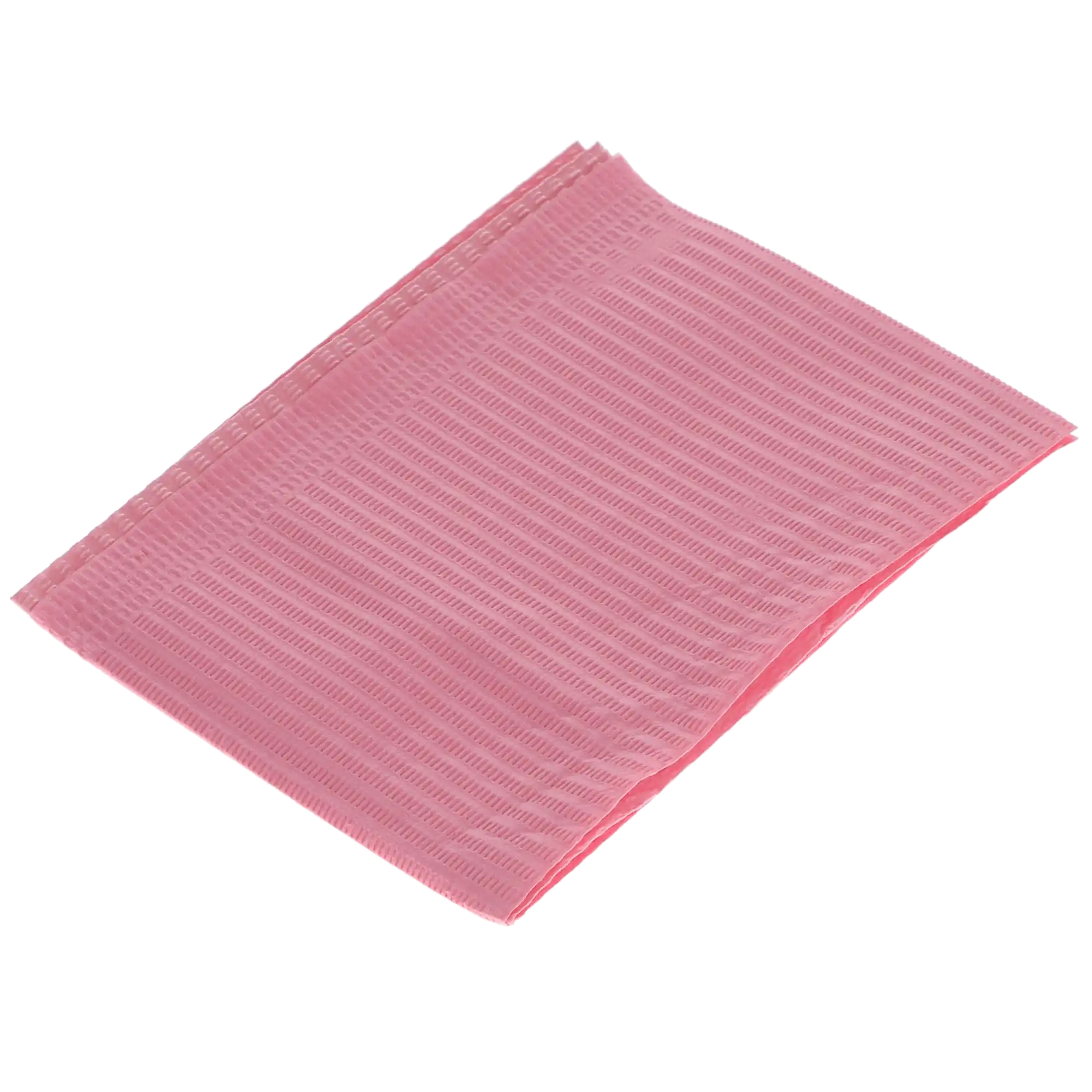 Disposable Patient Bibs, 3+1 Ply, 13" x 18", Dusty Rose, 500/Pk, 109233