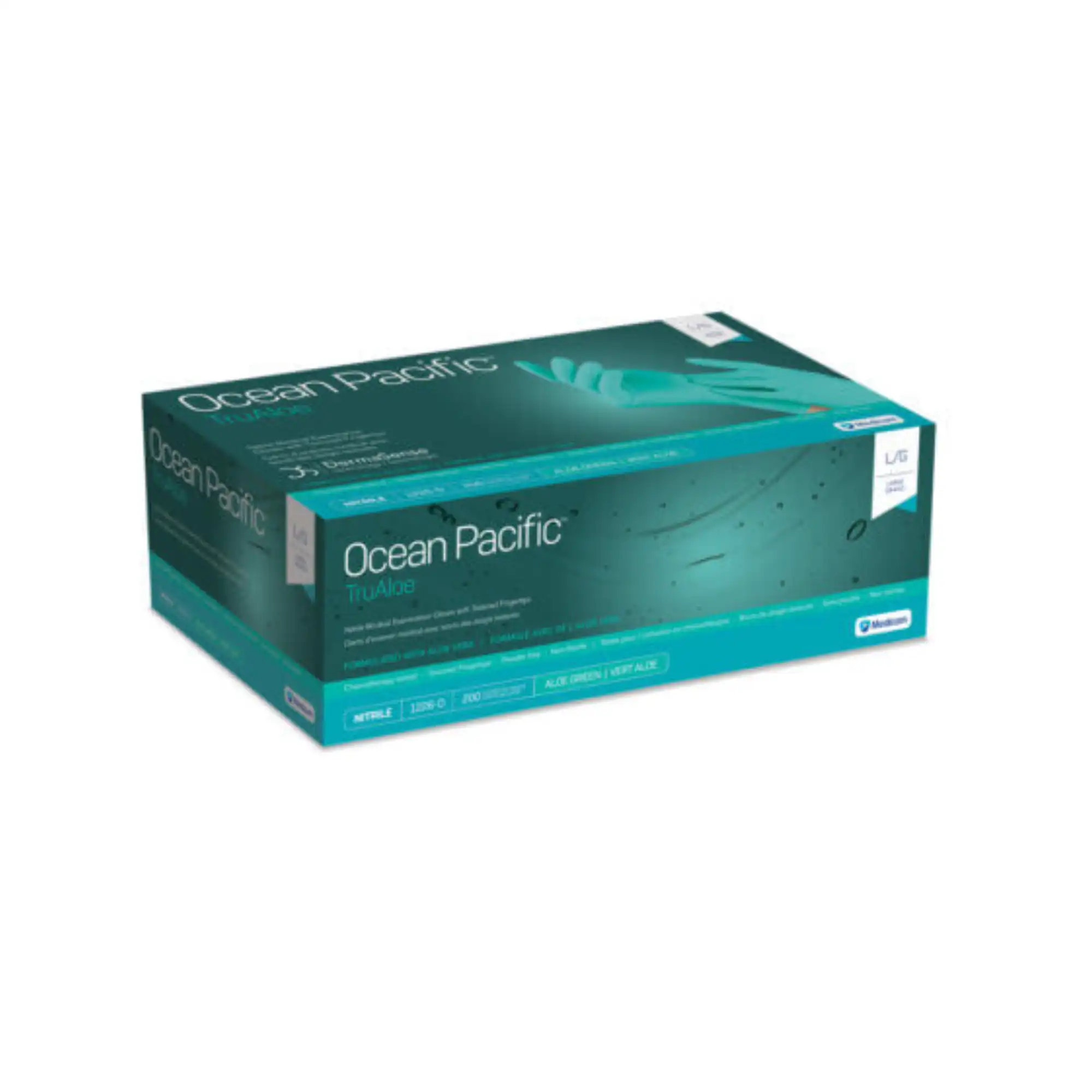 Medicom Ocean Pacific True Aloe Nitrile Gloves, Small, 200/Box, 1226-B