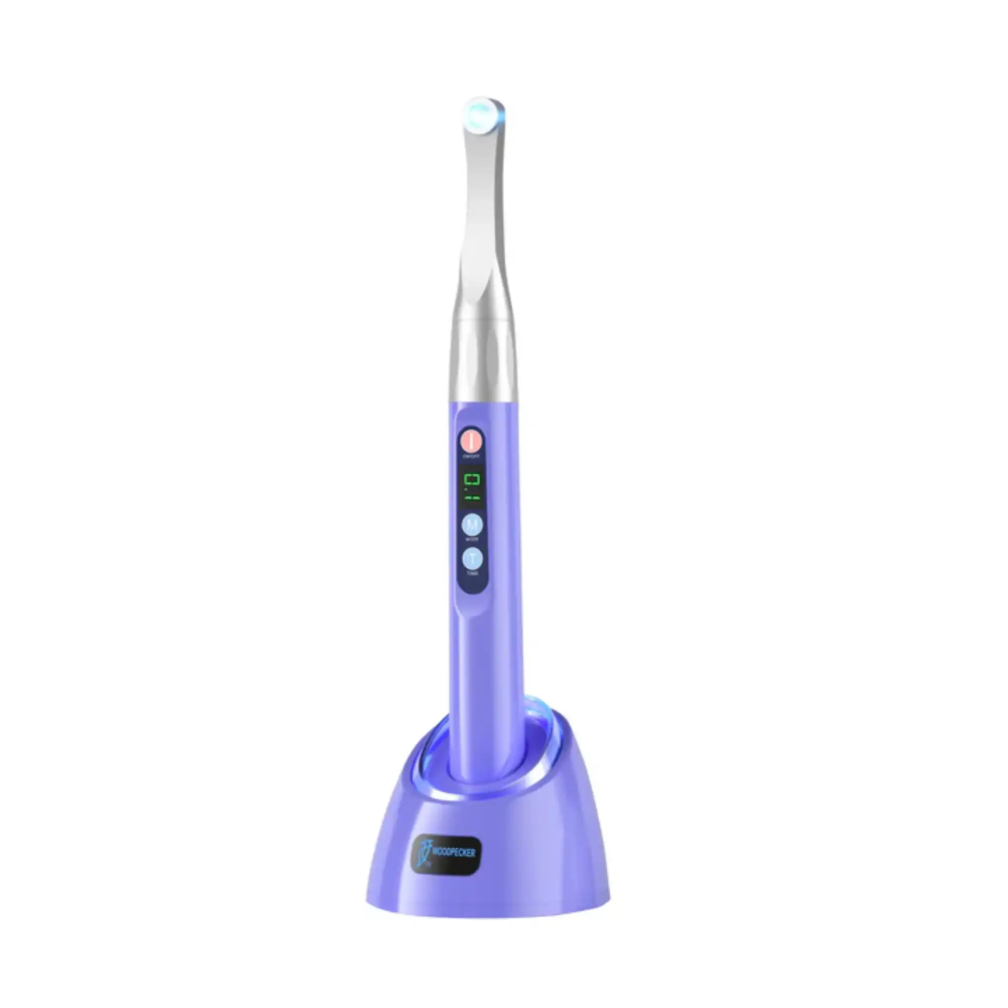 Woodpecker iLED Plus Wide Spectrum LED Curing Light, Purple, 385-515nm, 2300 mW/cm², 2-Mode, 360° Rotating Metal Head, iLed-Plus-P
