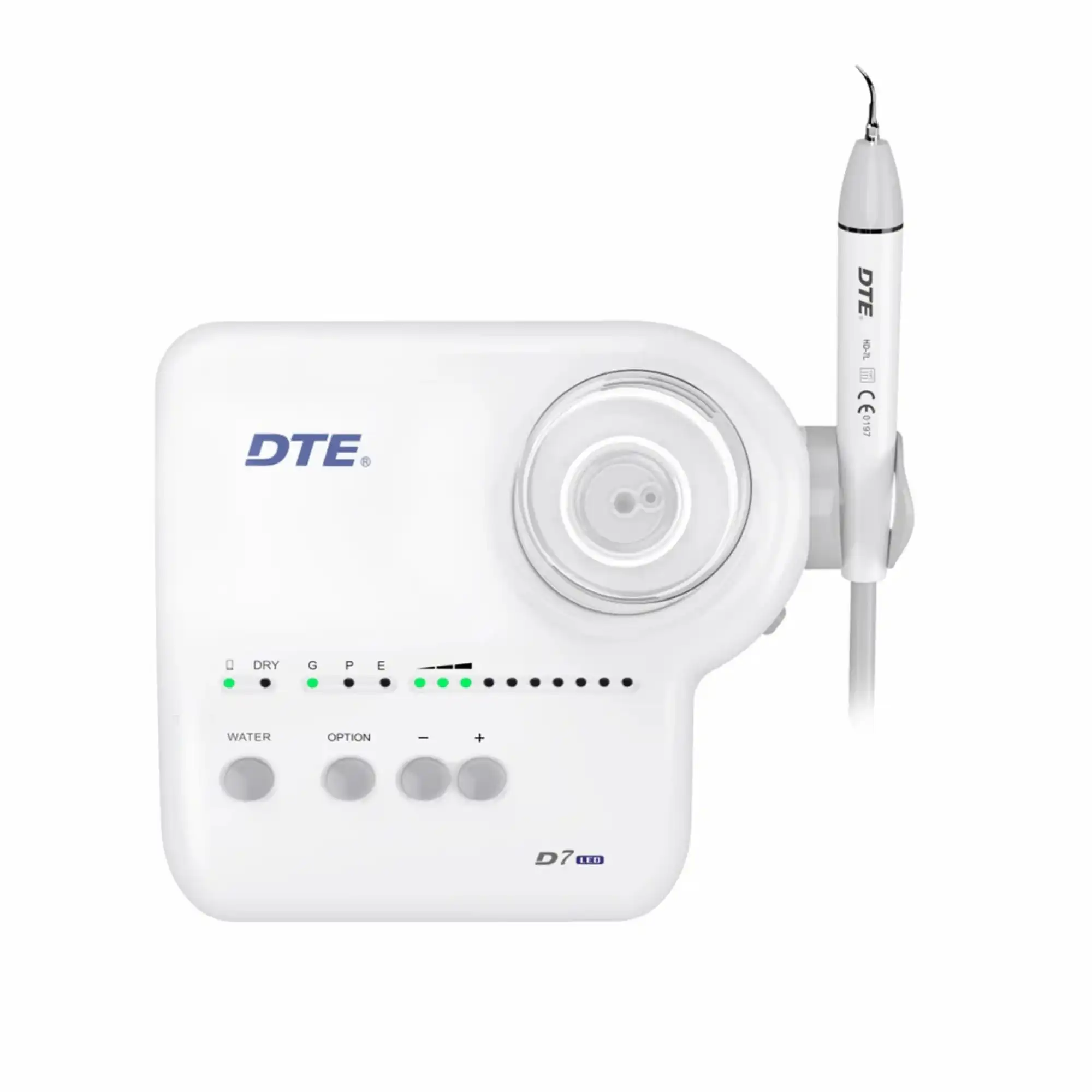 Woodpecker DTE D7LED Ultrasonic Piezo Scaler, 28-30 kHz, LED, Auto Water Supply