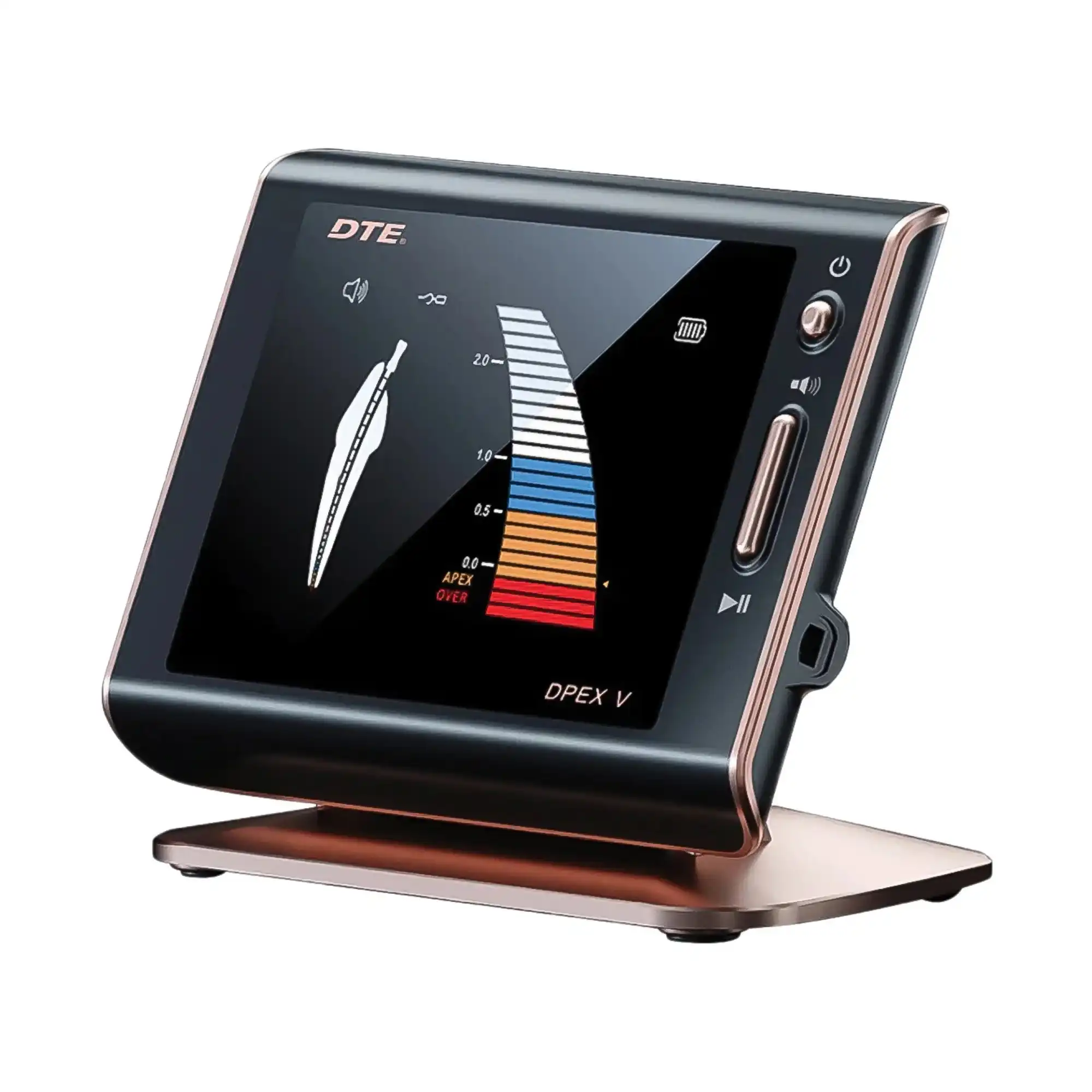 Woodpecker DTE Dpex V Multi-Frequency Apex Locator, Black/Gold