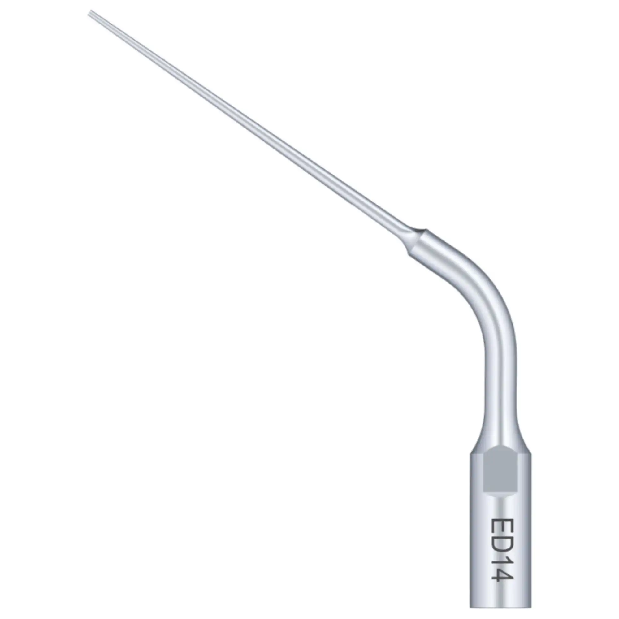 Woodpecker DTE Ultrasonic Endo Silver Tip ED14, 1/Pk, Compatible with Satelec