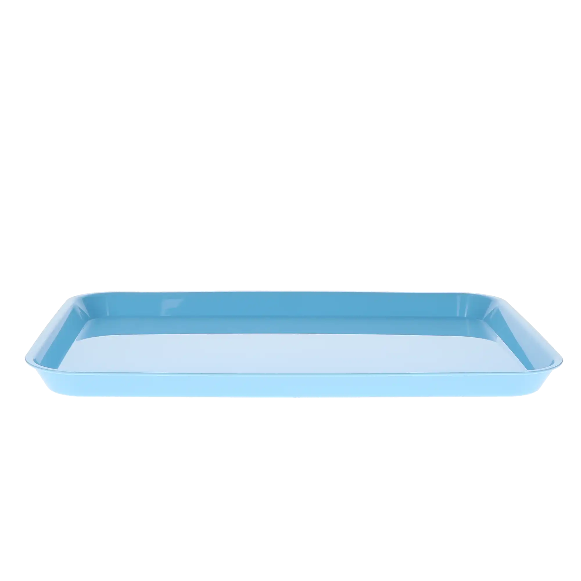 Set-Up Plastic Flat Trays, # B, Blue, 1/Pk, 108136