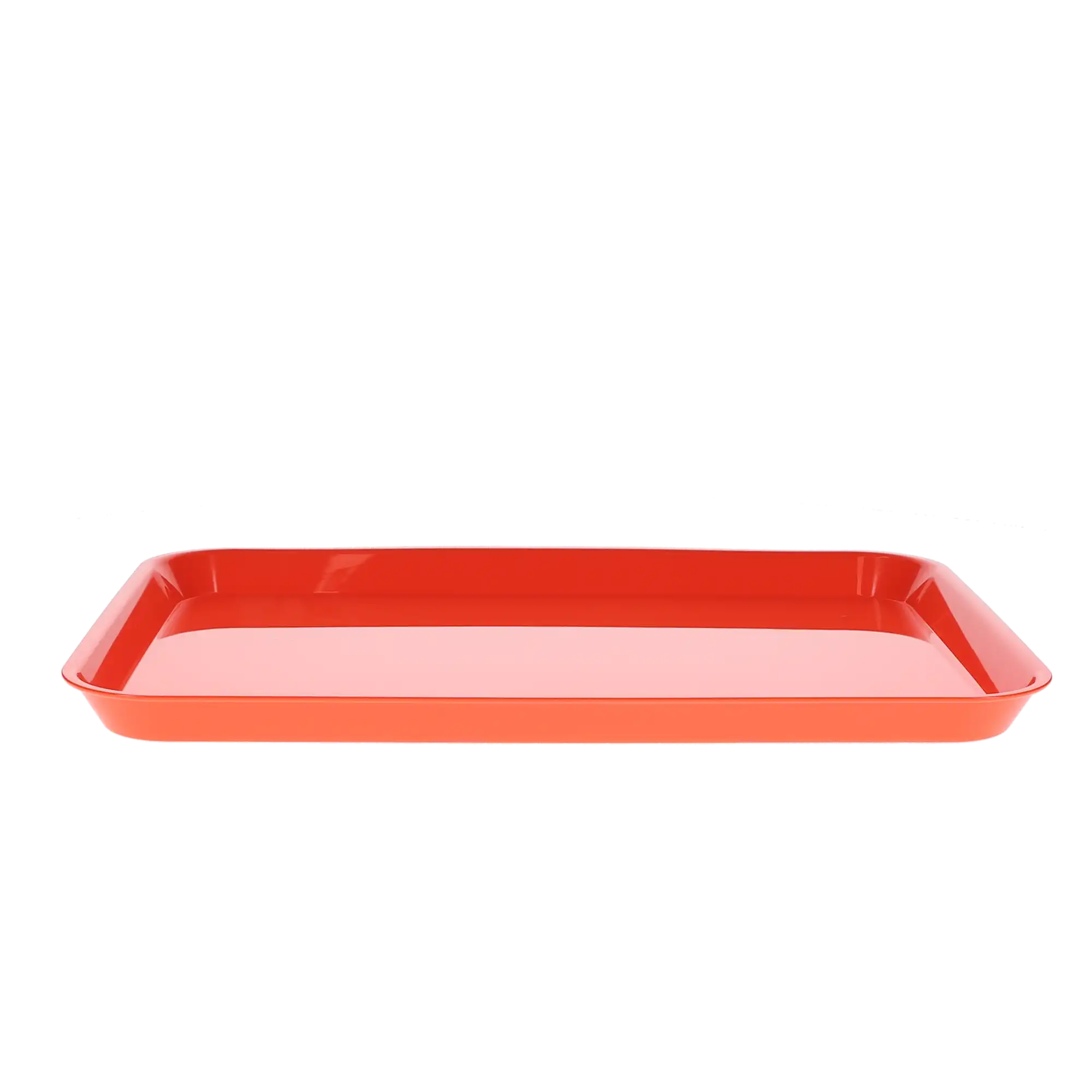 Set-Up Plastic Flat Trays, #B, Flame Red, 1/Pk, 108139