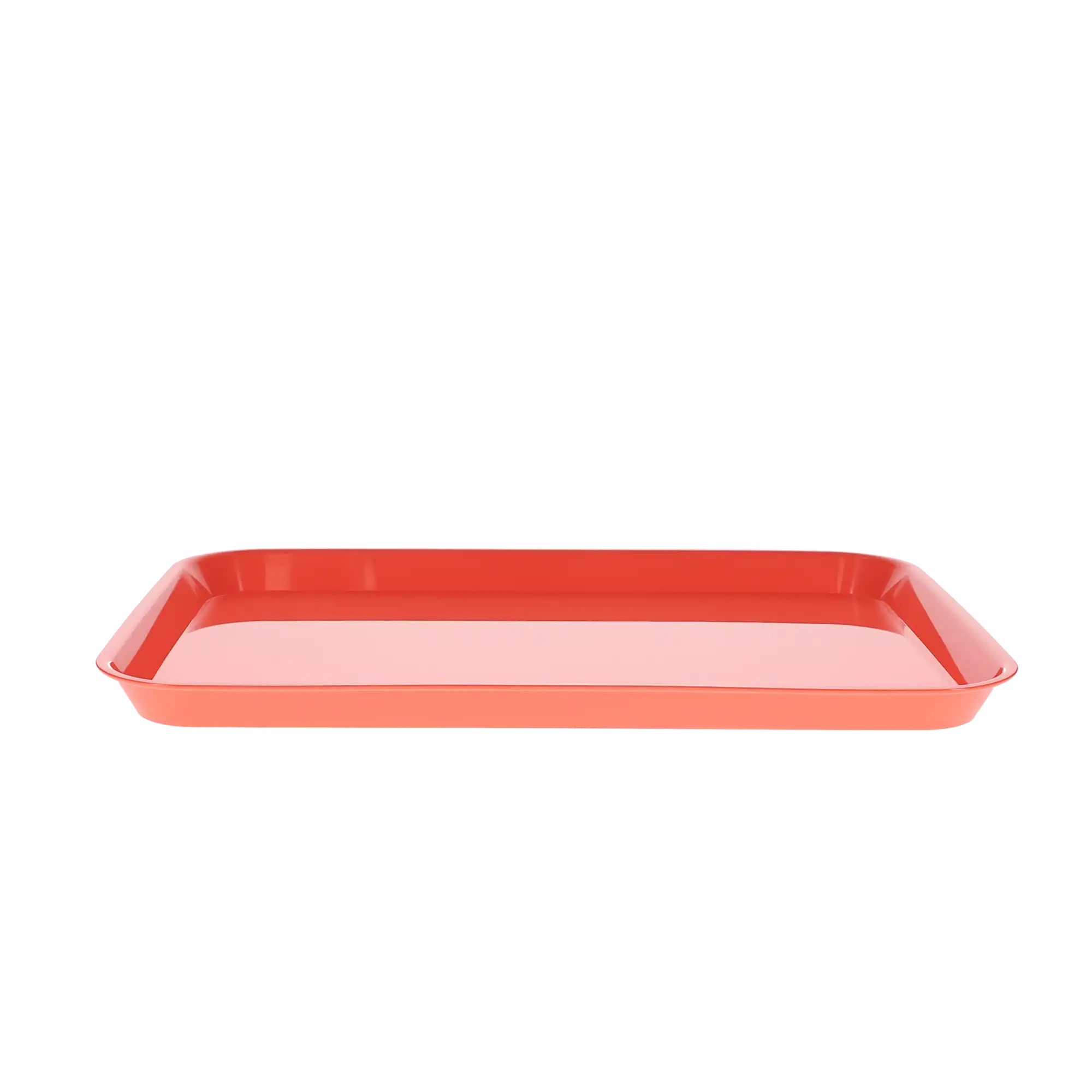 Set-Up Plastic Flat Tray, #B, Coral, 1/Pk, 108140
