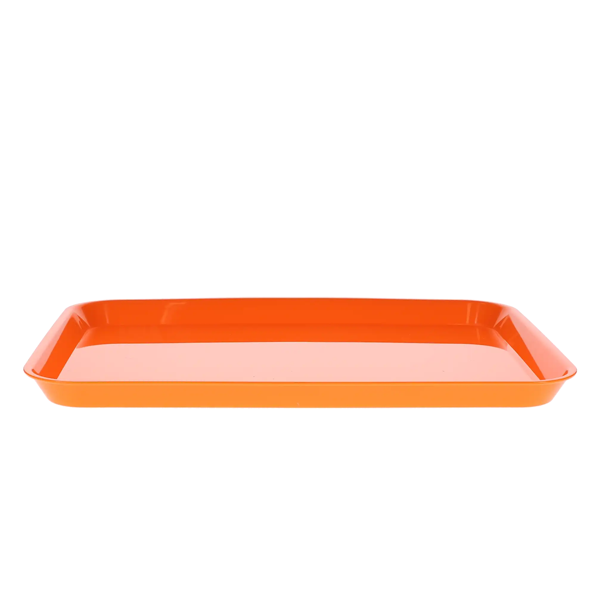 Set-Up Plastic Flat Trays, # B, Neon Tangerine, 1/Pk, 108145