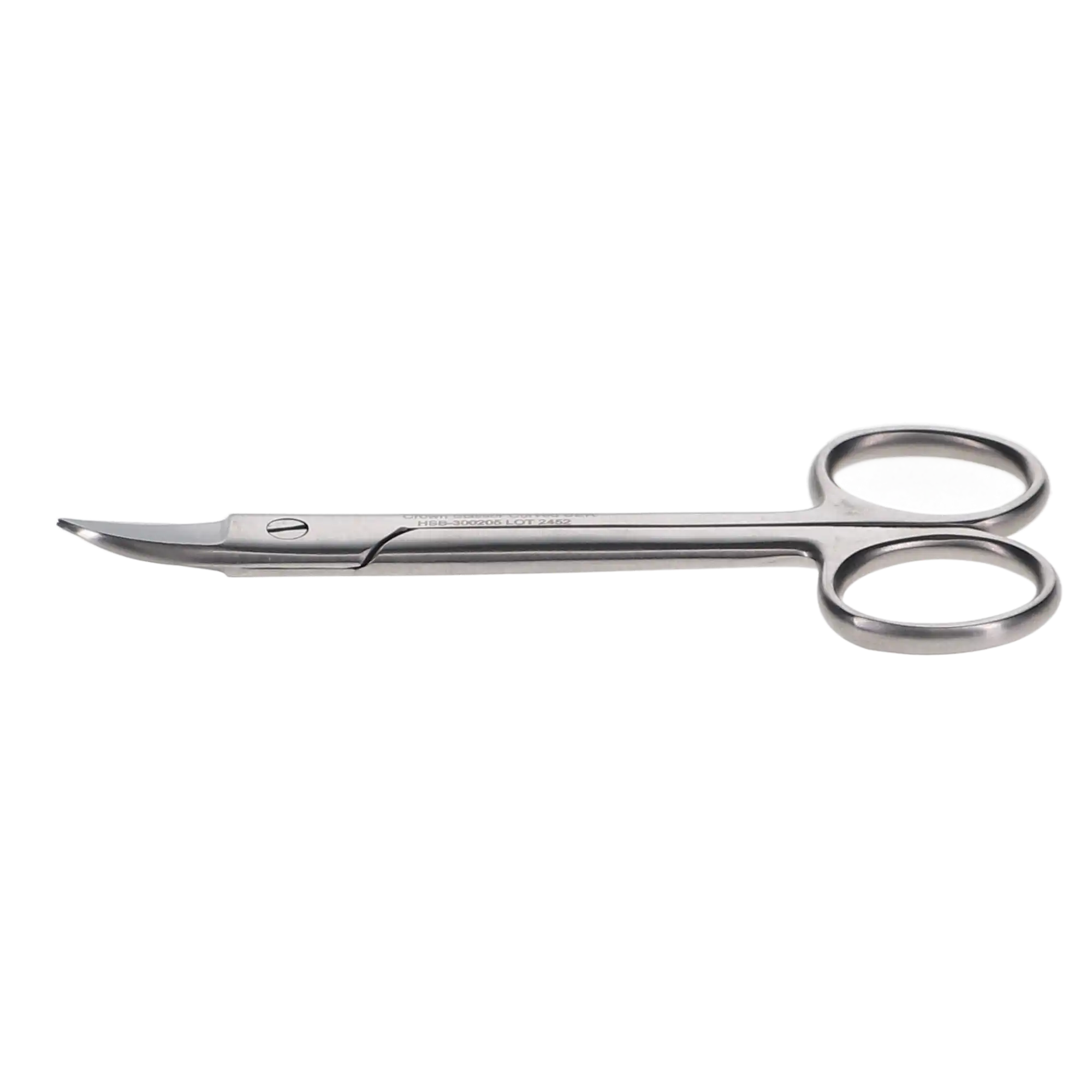 HSB Crown Scissors, 4.5" Curved, Serrated, 1/Pk, 300205