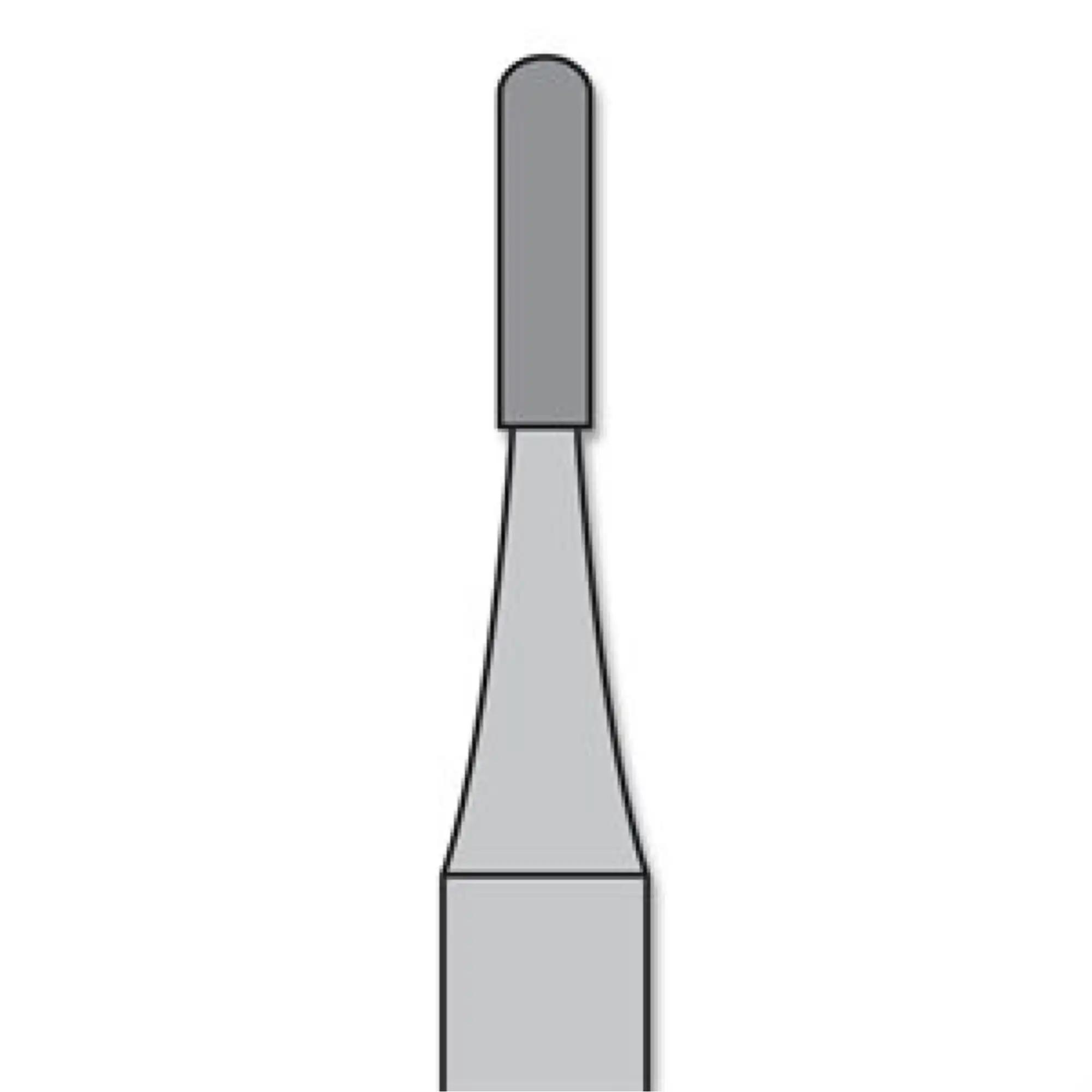 Carbide Bur, FGSS, #1557, Straight Dome End Cross Cut Fissure, 10/Pk, FGSS1557-10