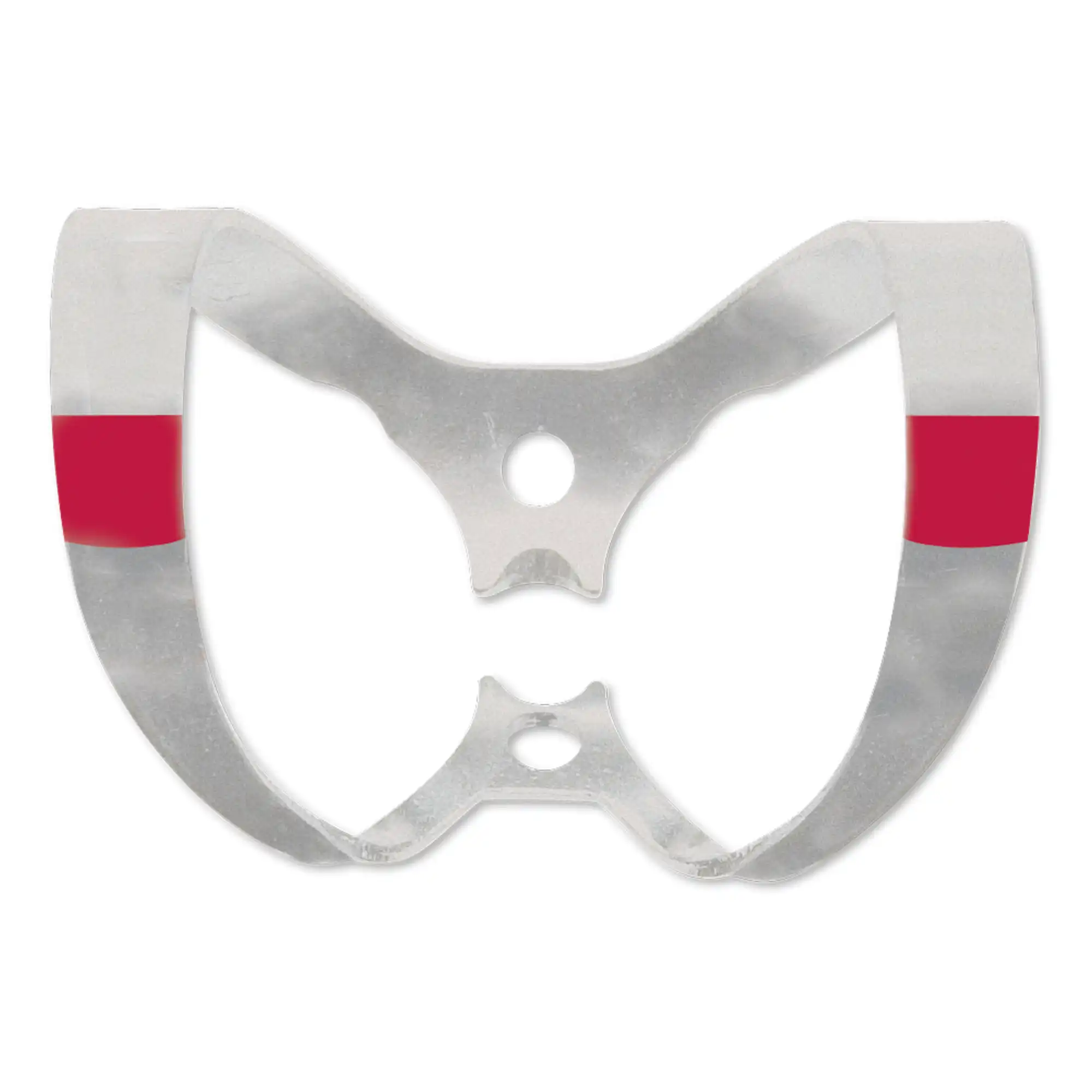 Hygenic Fiesta Rubber Dam Clamp, Wingless, #W9, Anterior, Color-Coded Red, Matte Finish, H02800