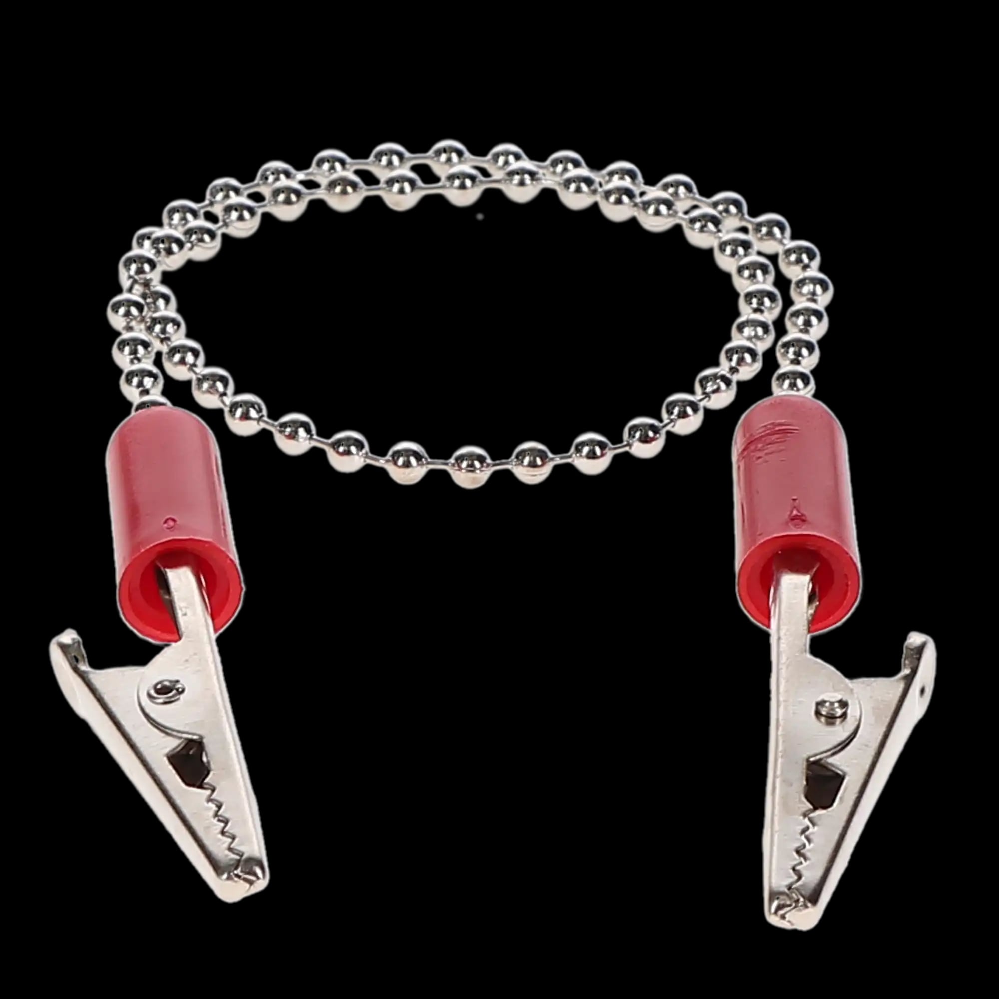 Daisy Chain Bib Clips, Red, 3/Pk