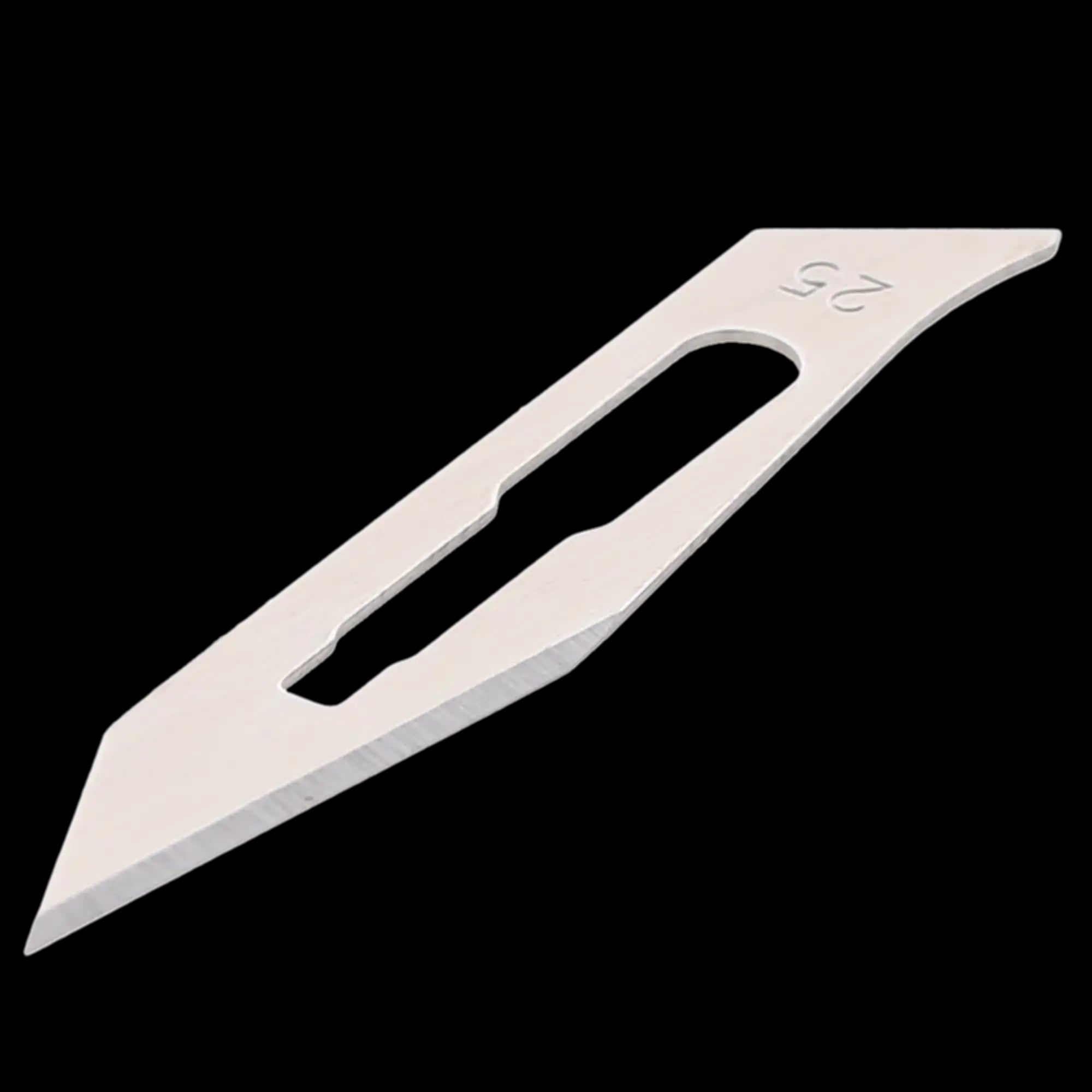 House Brand Dentistry Sterile Surgical Blades, Carbon Steel, #25, 100/Box