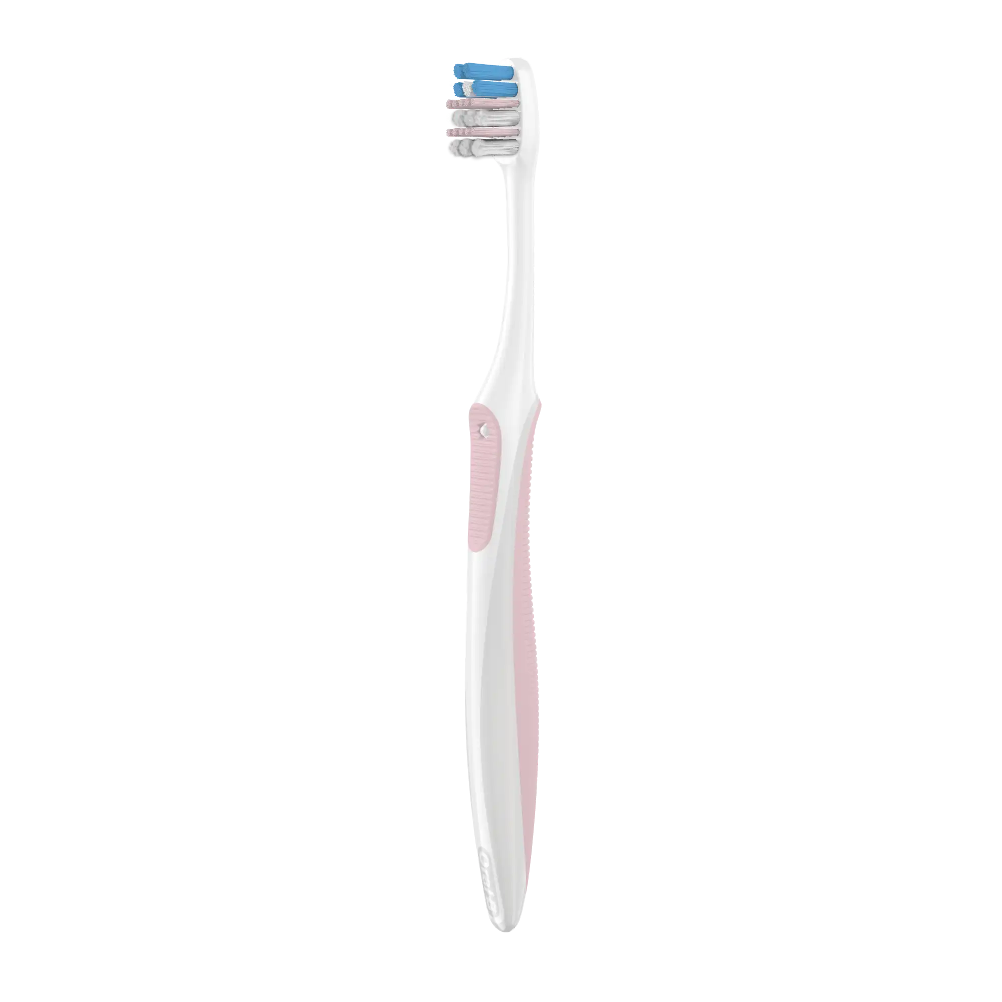Gum Care Compact Toothbrush, 21 Extra Soft, Assorted Colors (Gray, Rose, Turquoise, Purple), 12/Bx