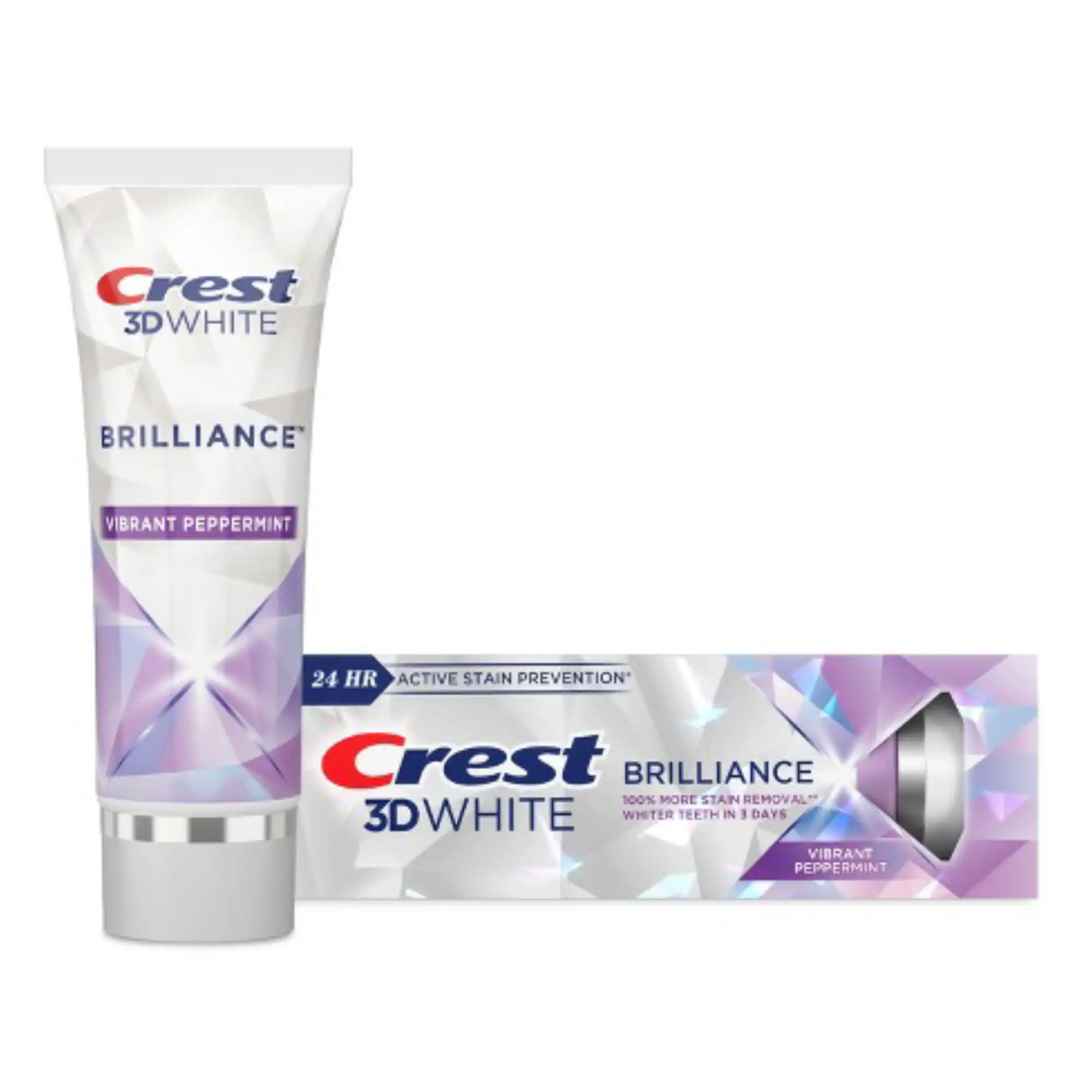 Crest 3D White Brilliance Toothpaste, Vibrant Peppermint, 4.6 oz Tube, 24/Case, 80755911