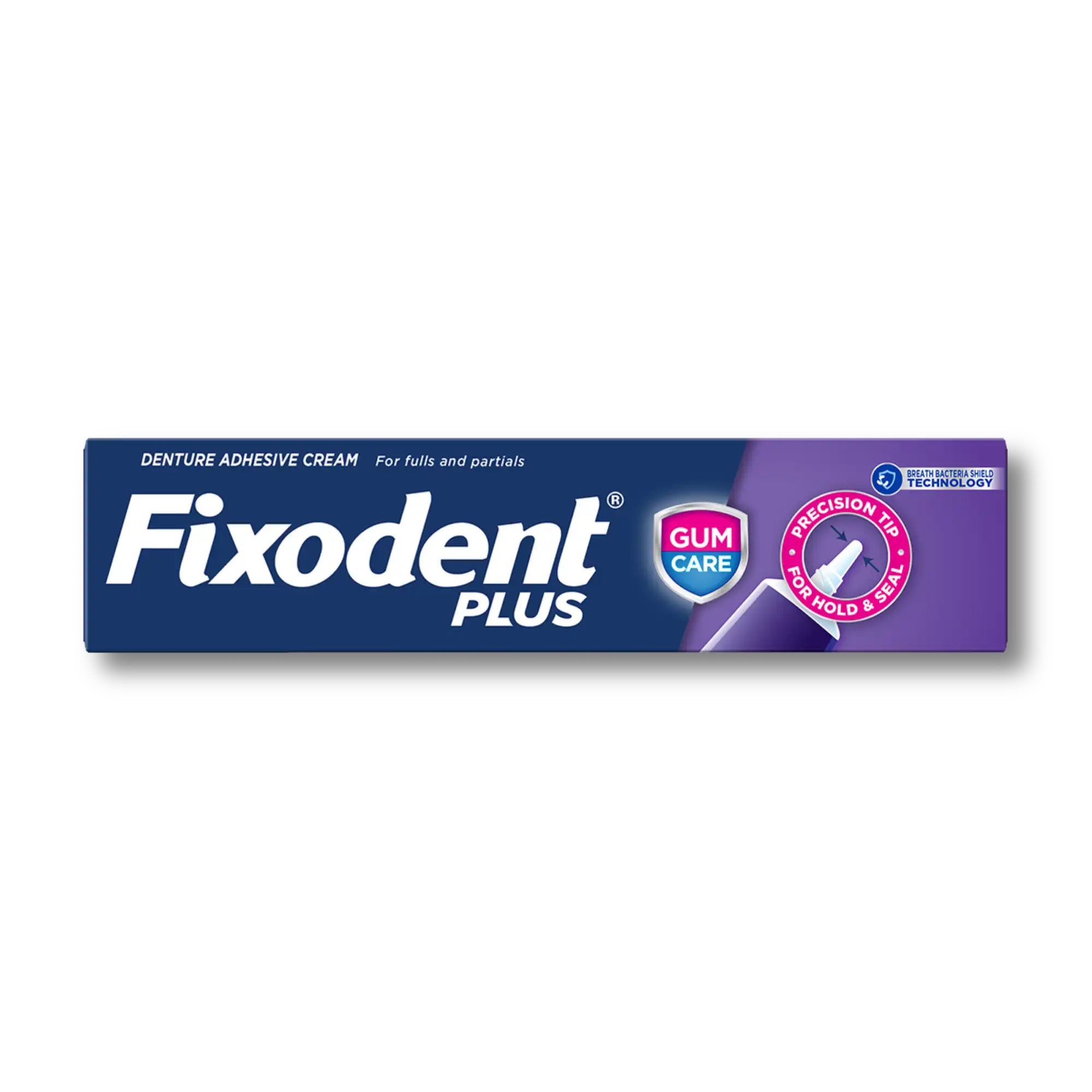 Fixodent Denture Adhesive Cream, Gum Care, 2.0 oz Tube, 24/Case