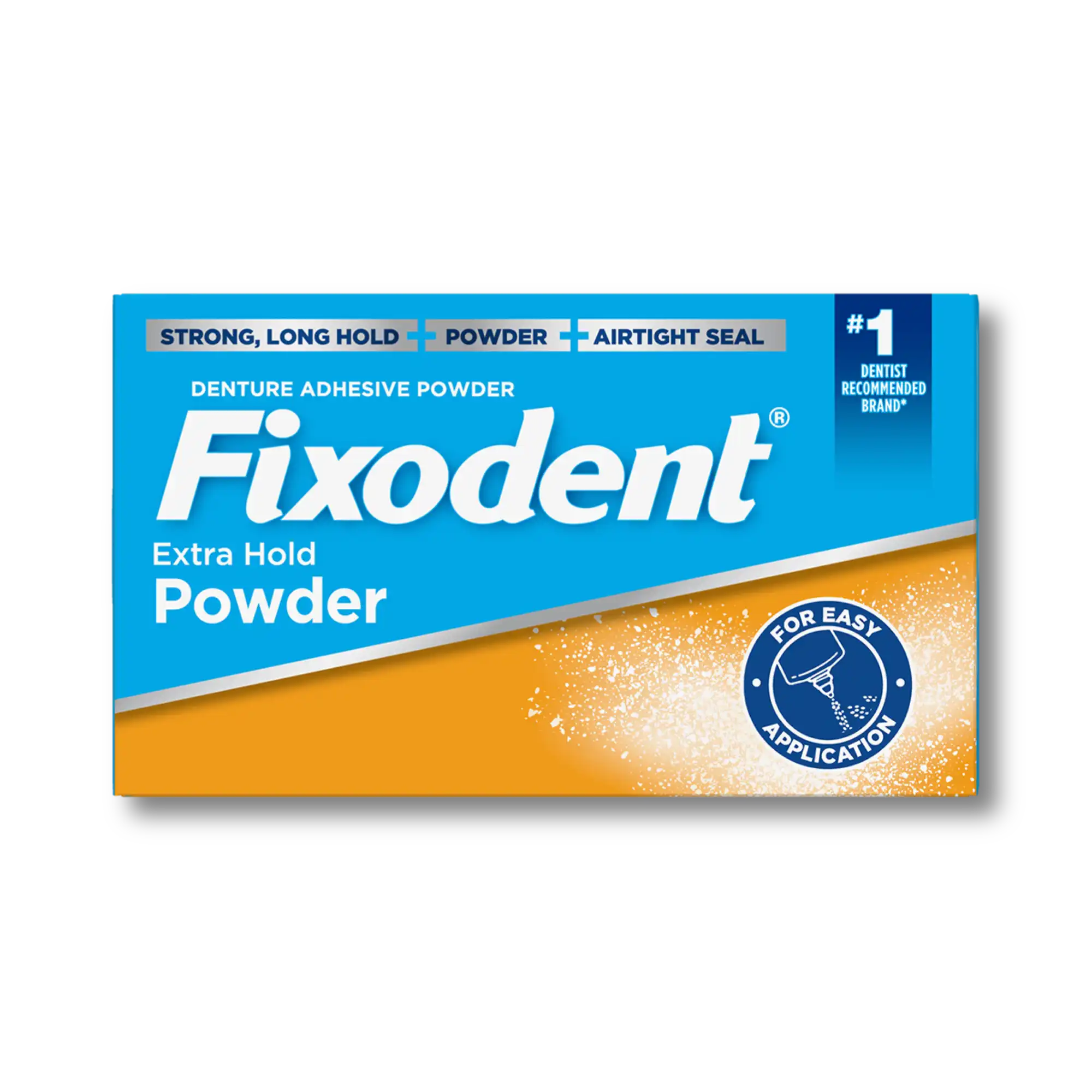 Fixodent Extra Hold Denture Adhesive Powder, 2.7 oz, 24/Case