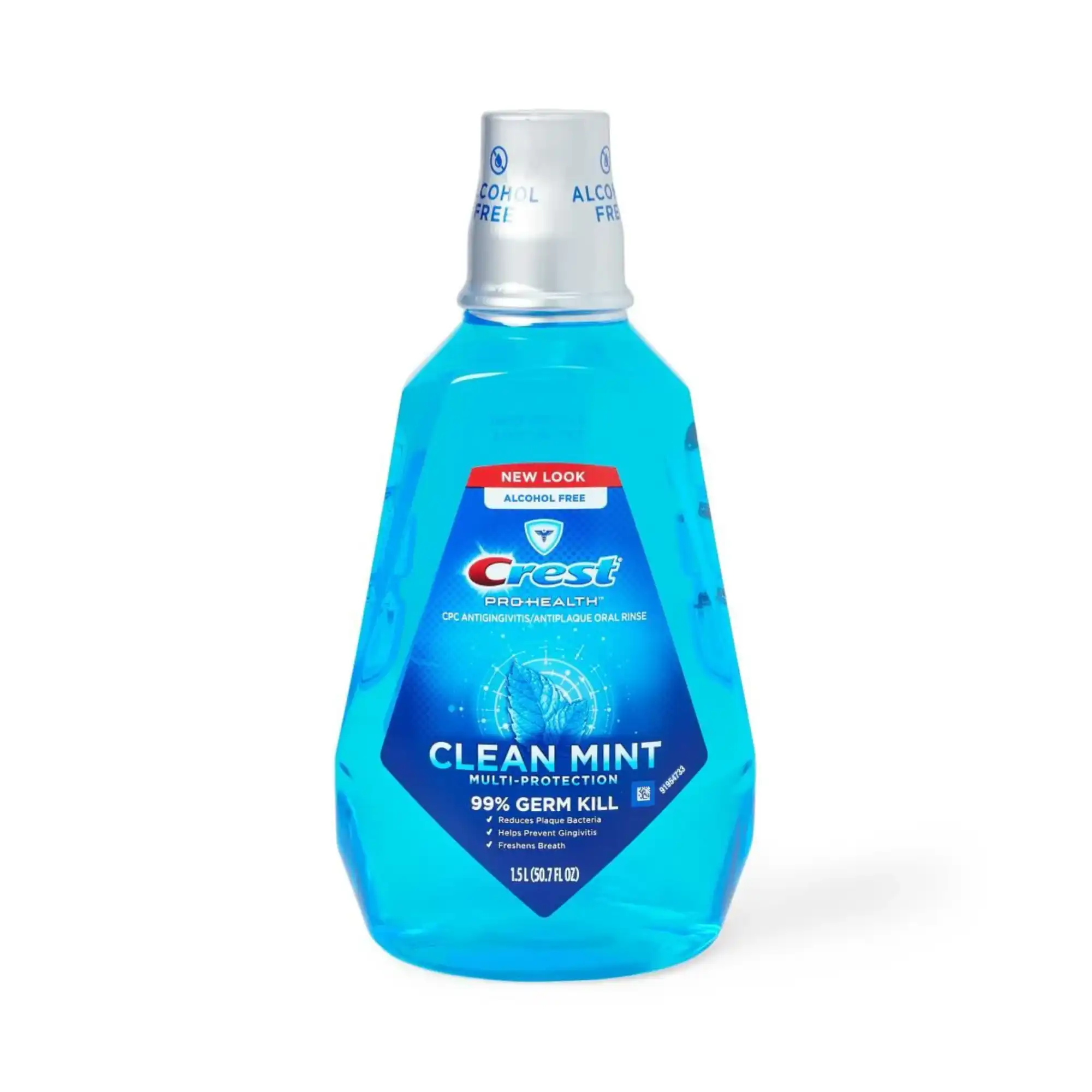 Crest ProHealth Rinse, Clean Mint, Alcohol-Free Mouthwash, 1.5 L, 4/Case