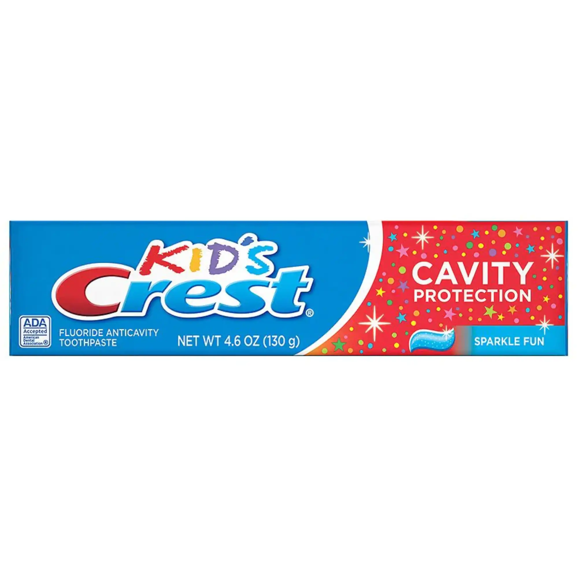 Crest Sparkle Fun Kids Toothpaste, Cavity Protection, 4.6 oz Tube, 12/Case