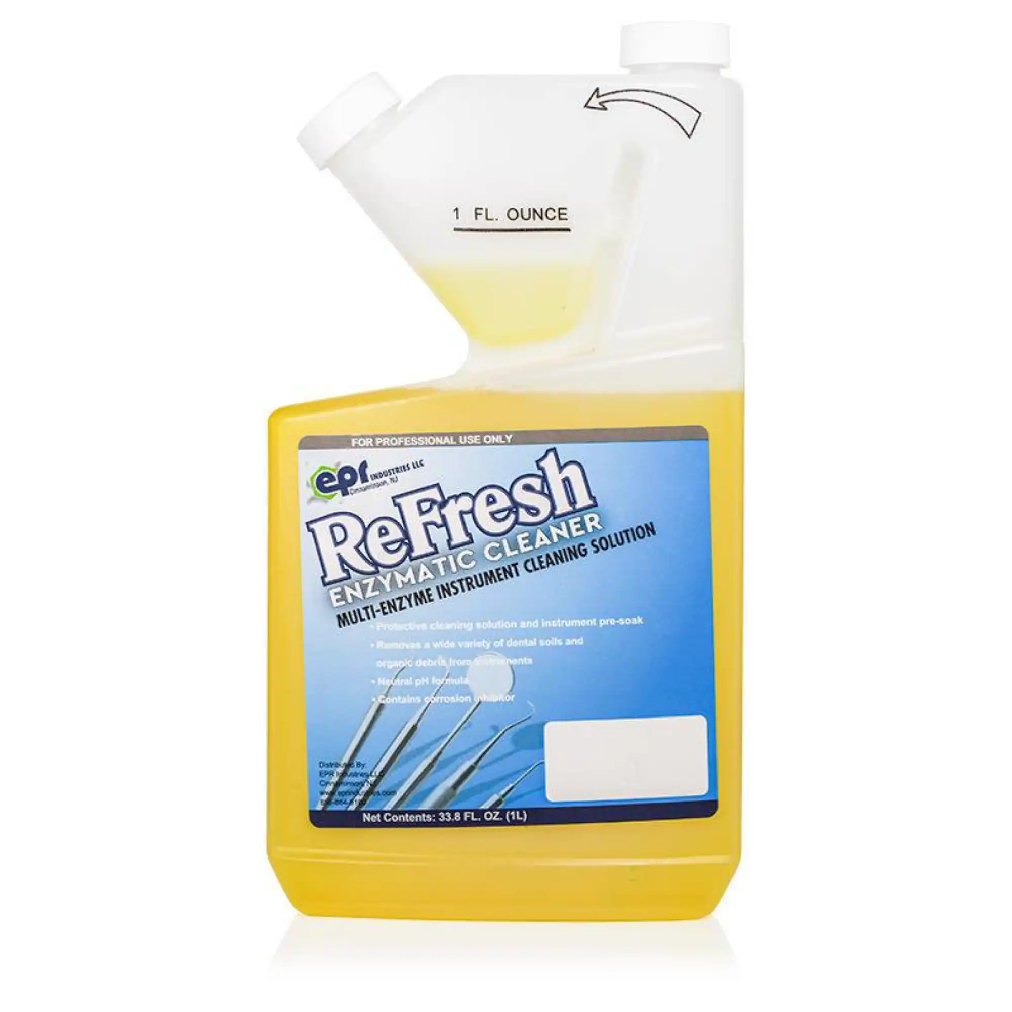 Keystone Optimize Refresh Enzymatic Cleaner, 1 Liter, 1:128 Dilution Ratio, 1/Pk, 163