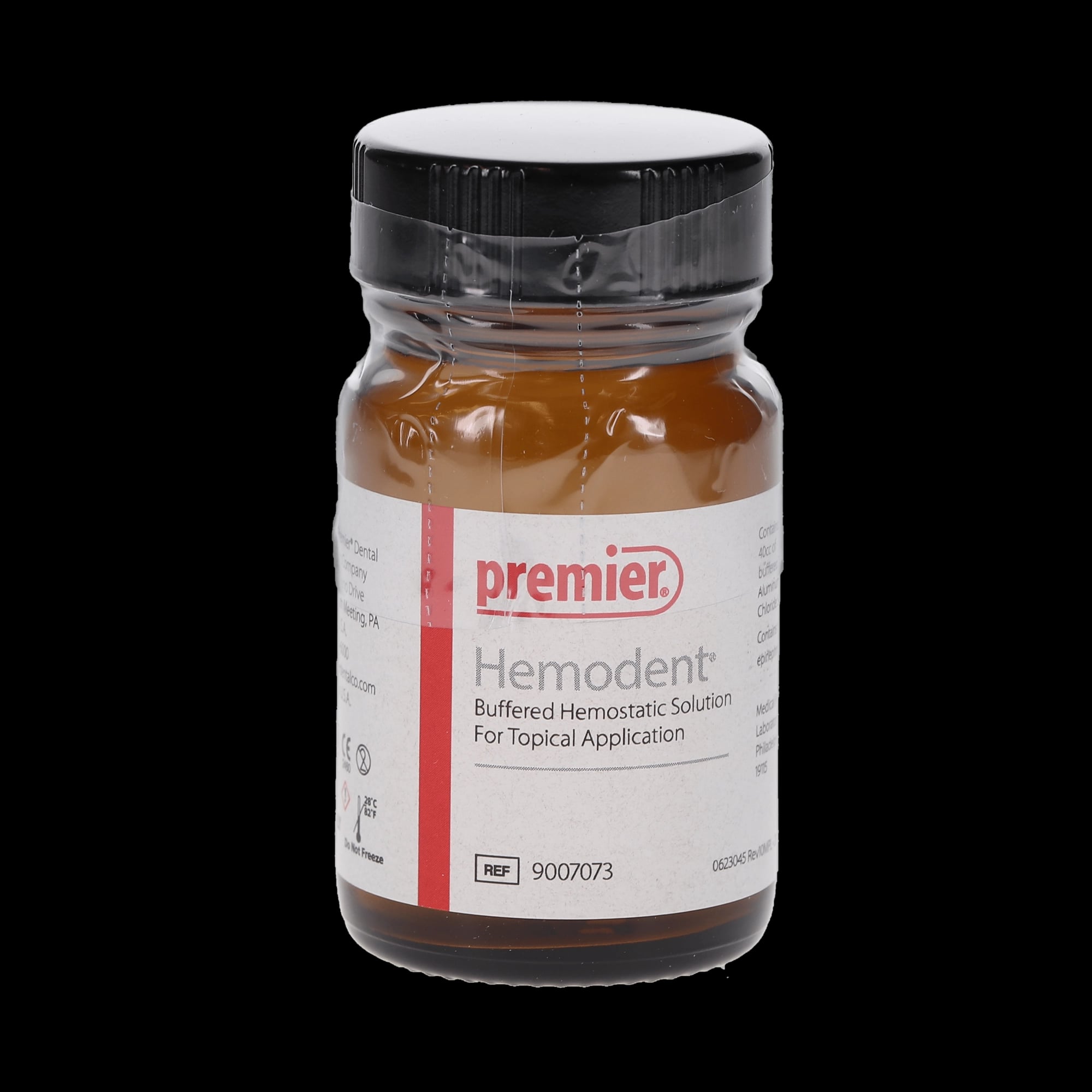 Premier Hemodent Liquid Hemostatic Solution, Buffered Aluminum Chloride, 40 cc Bottle