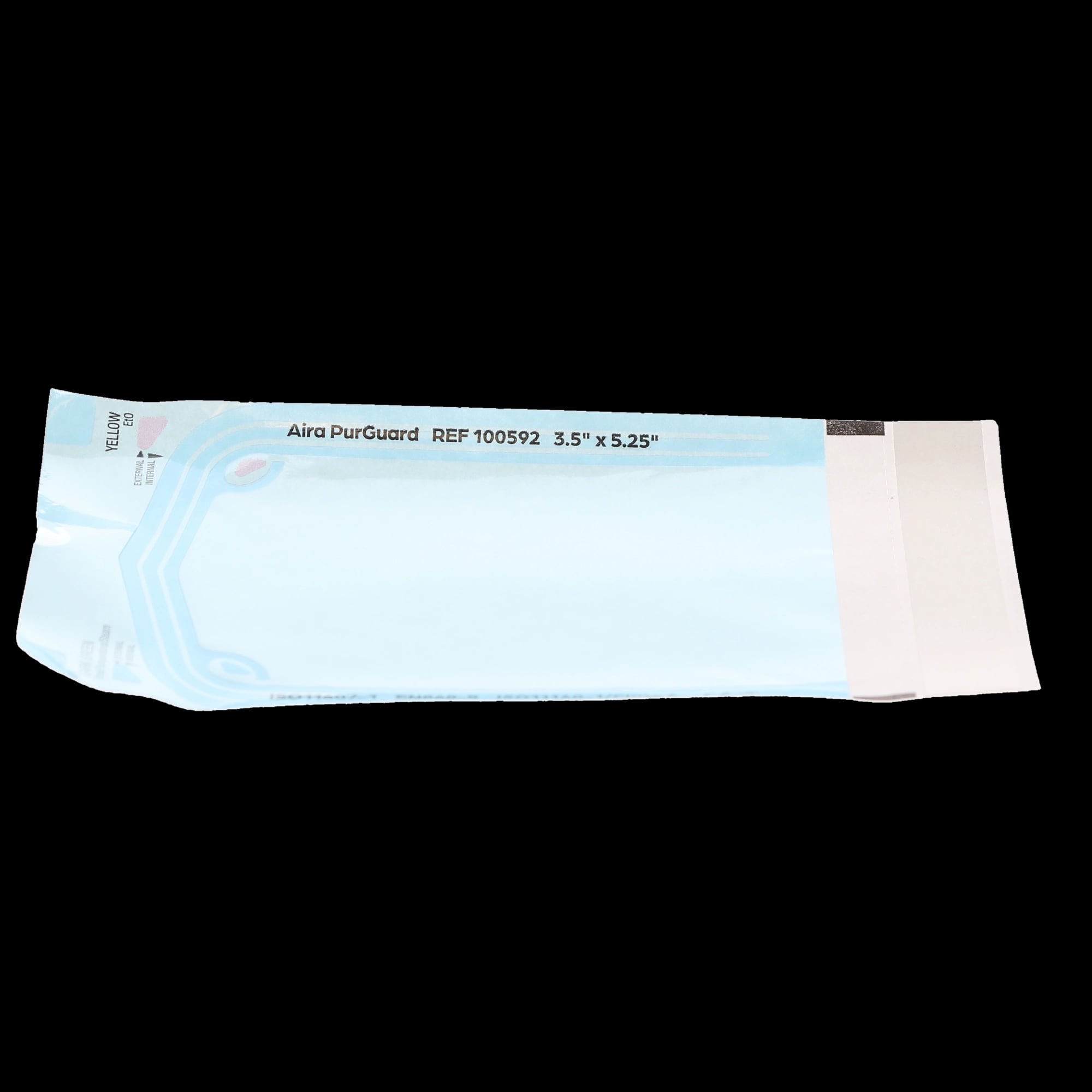 Aira Self-Sealing Sterilization Pouches, Class 4, Blue Film, 3.5" x 5.25", 500/Box, 100592