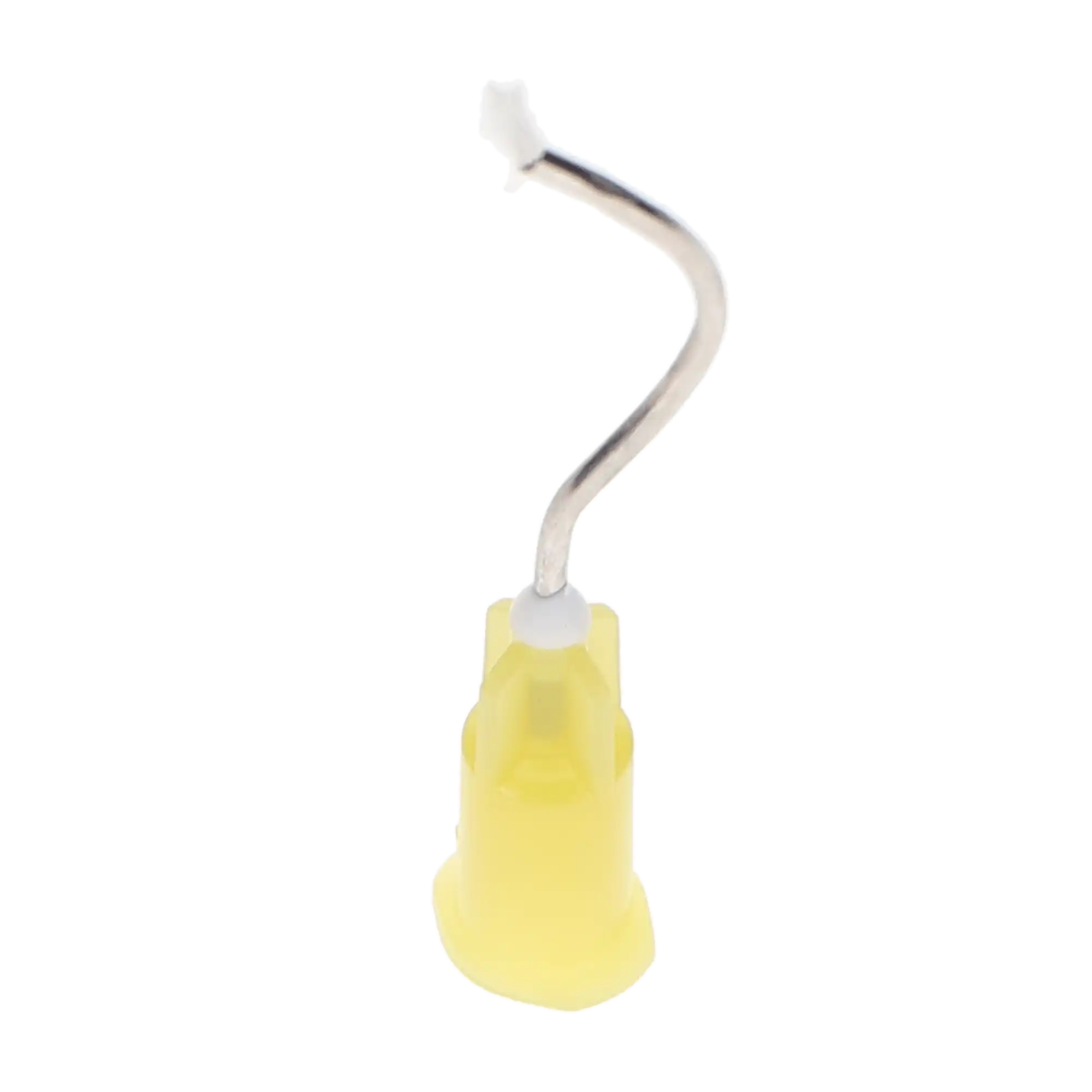 Hemostatic Pre-Bent Infusor Tips, 19 Ga, Yellow, 100/Pk