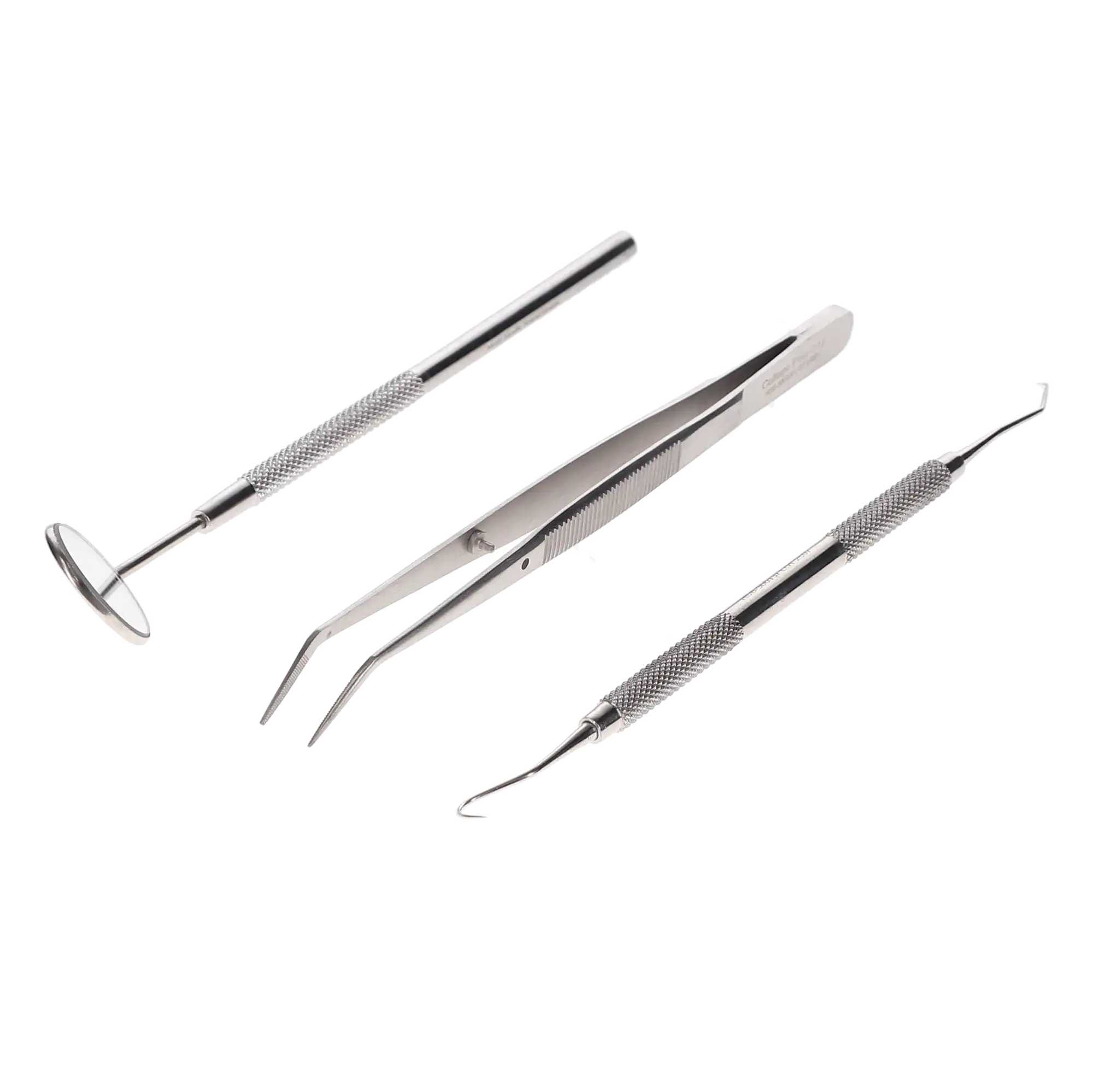 3-Piece Examination Set (Mirror, Explorer, Cotton Plier), Kit, 300373