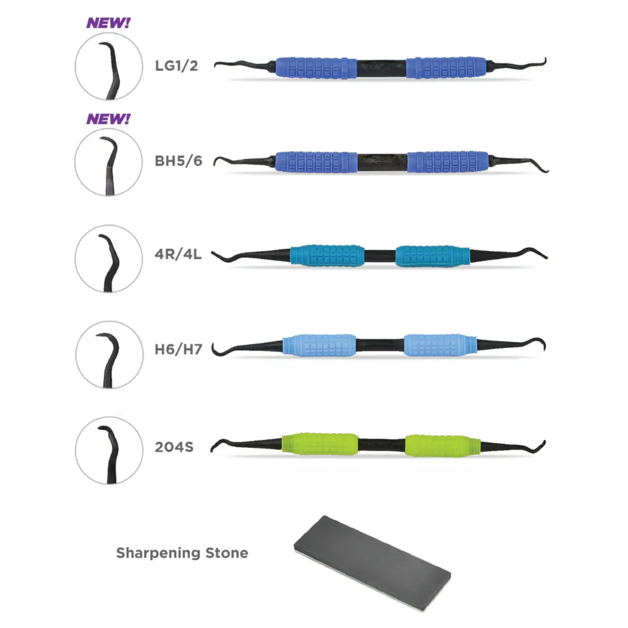 ImplaKlean™ Implant Deplaquer/Scaler Set, Barnhart BH 5/6, 3/Pack, 168-09