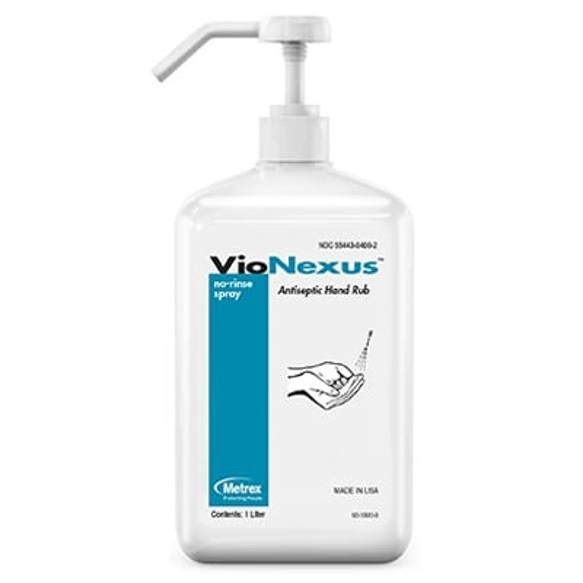 VioNexus No-Rinse Spray Antiseptic Handwash, 1 L (33.81 oz) Bottle, Unscented, 2/Pk, 10-1800