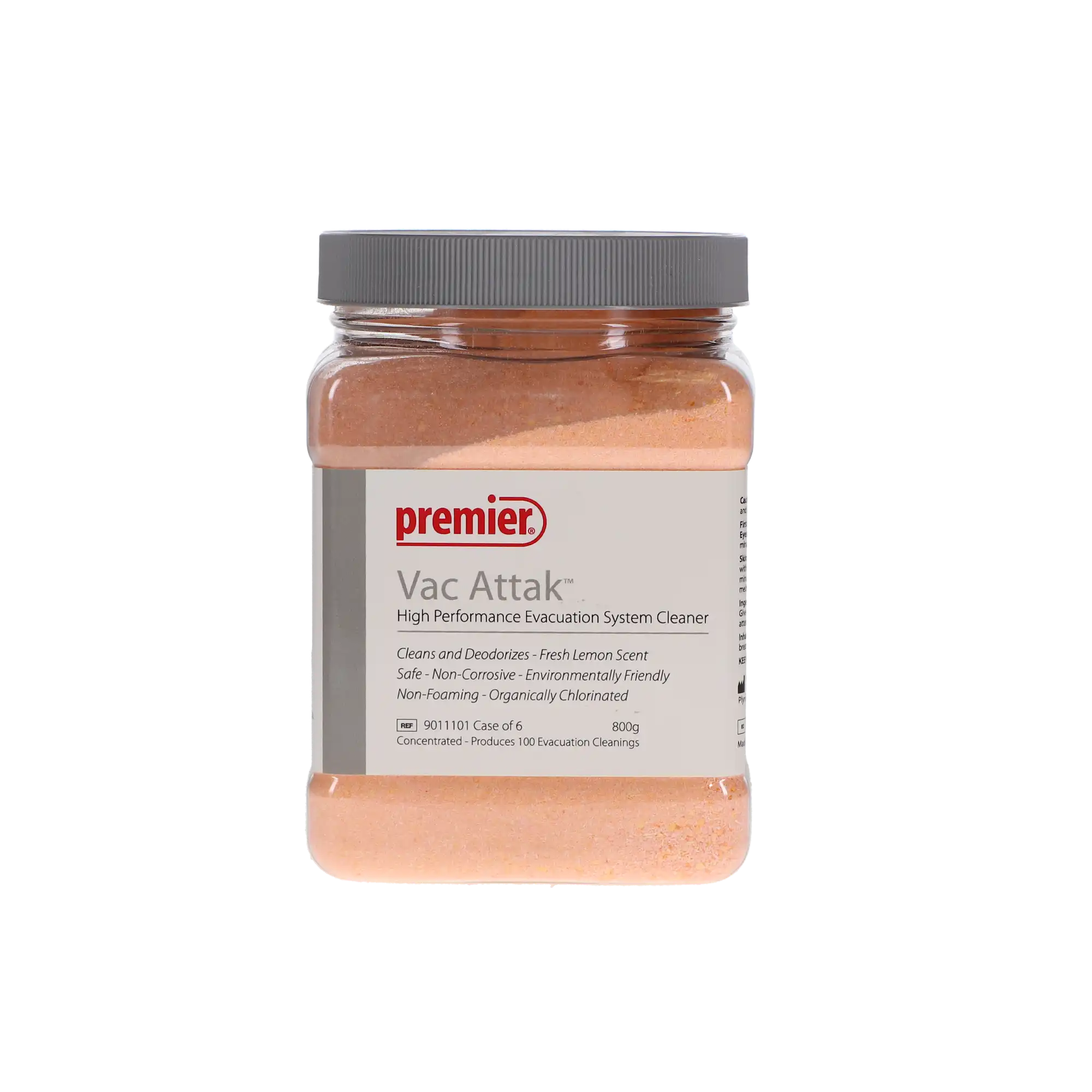 Premier Vac Attak Evacuation System Cleaner Powder, 800 gm Container