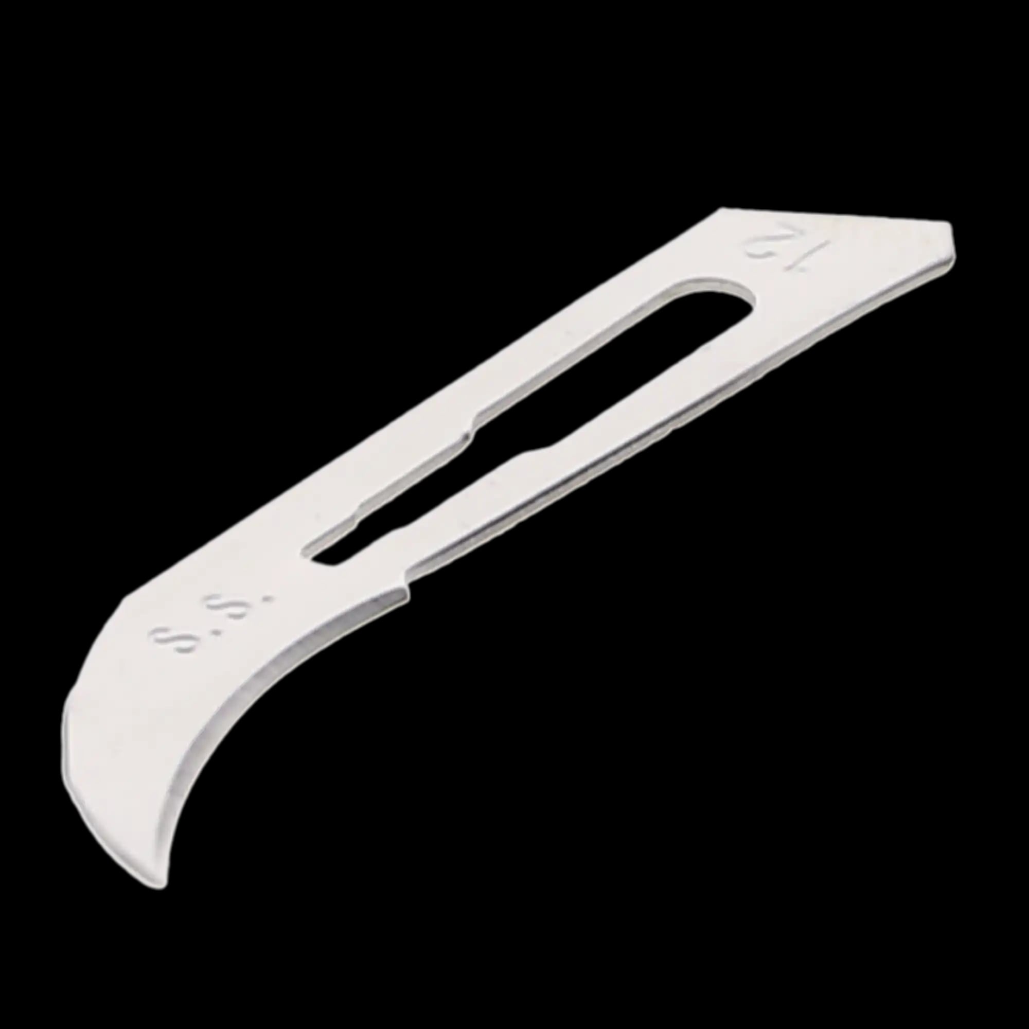 HSB #12 Sterile Stainless Steel Surgical Scalpel Blade, 10/Bx