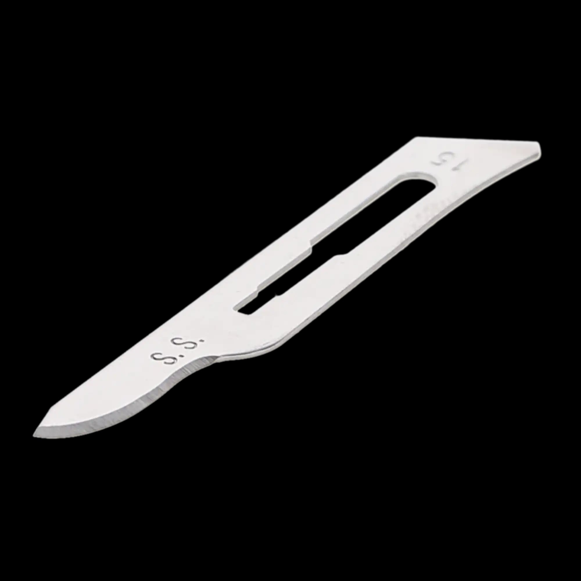 HSB #15 Sterile Stainless Steel Surgical Scalpel Blade, 10/Bx