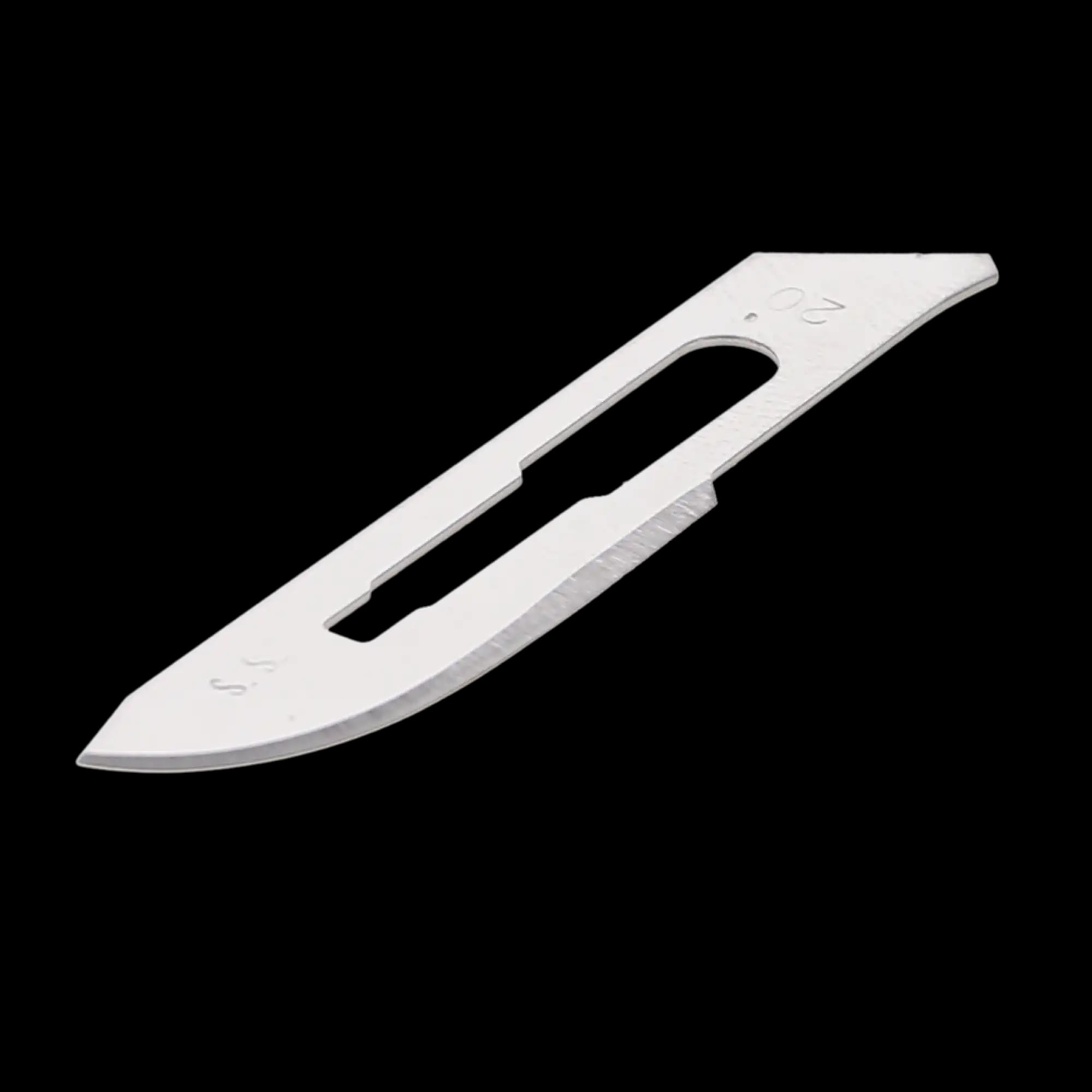 HSB #20 Sterile Stainless Steel Surgical Scalpel Blade, 100/Bx