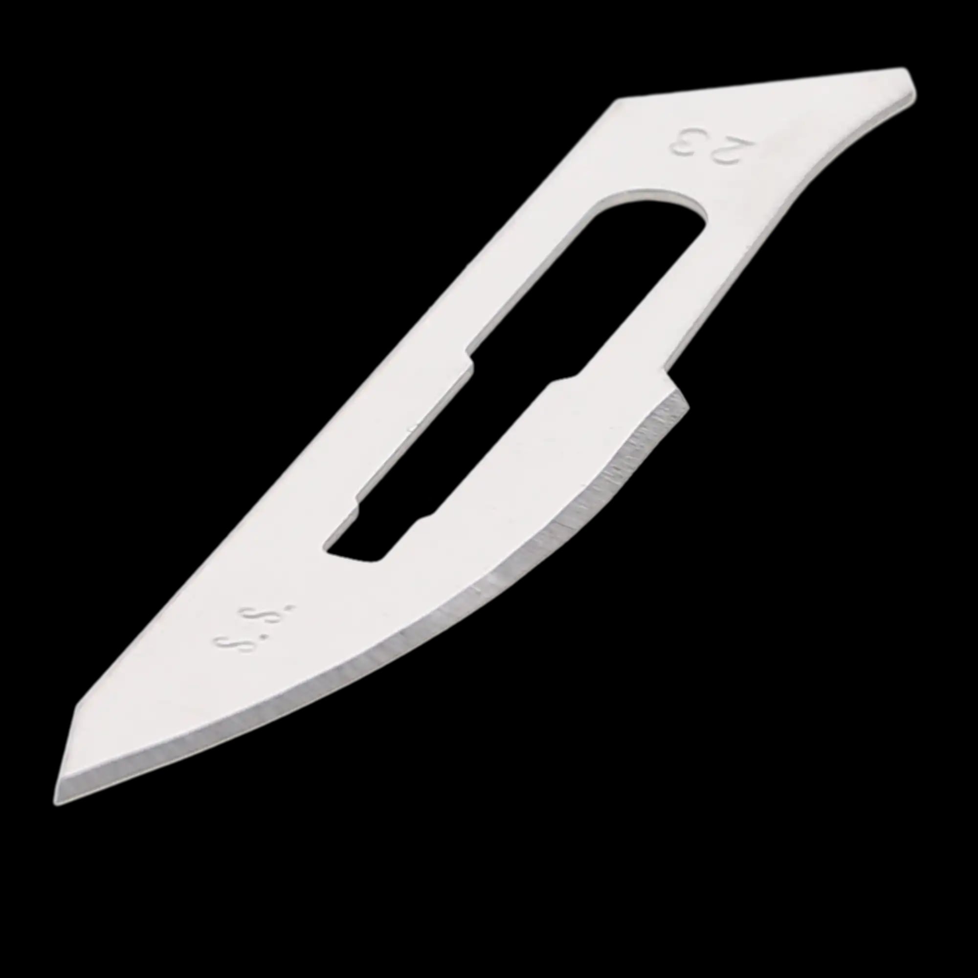 HSB #23 Sterile Stainless Steel Surgical Scalpel Blade, 100/Box