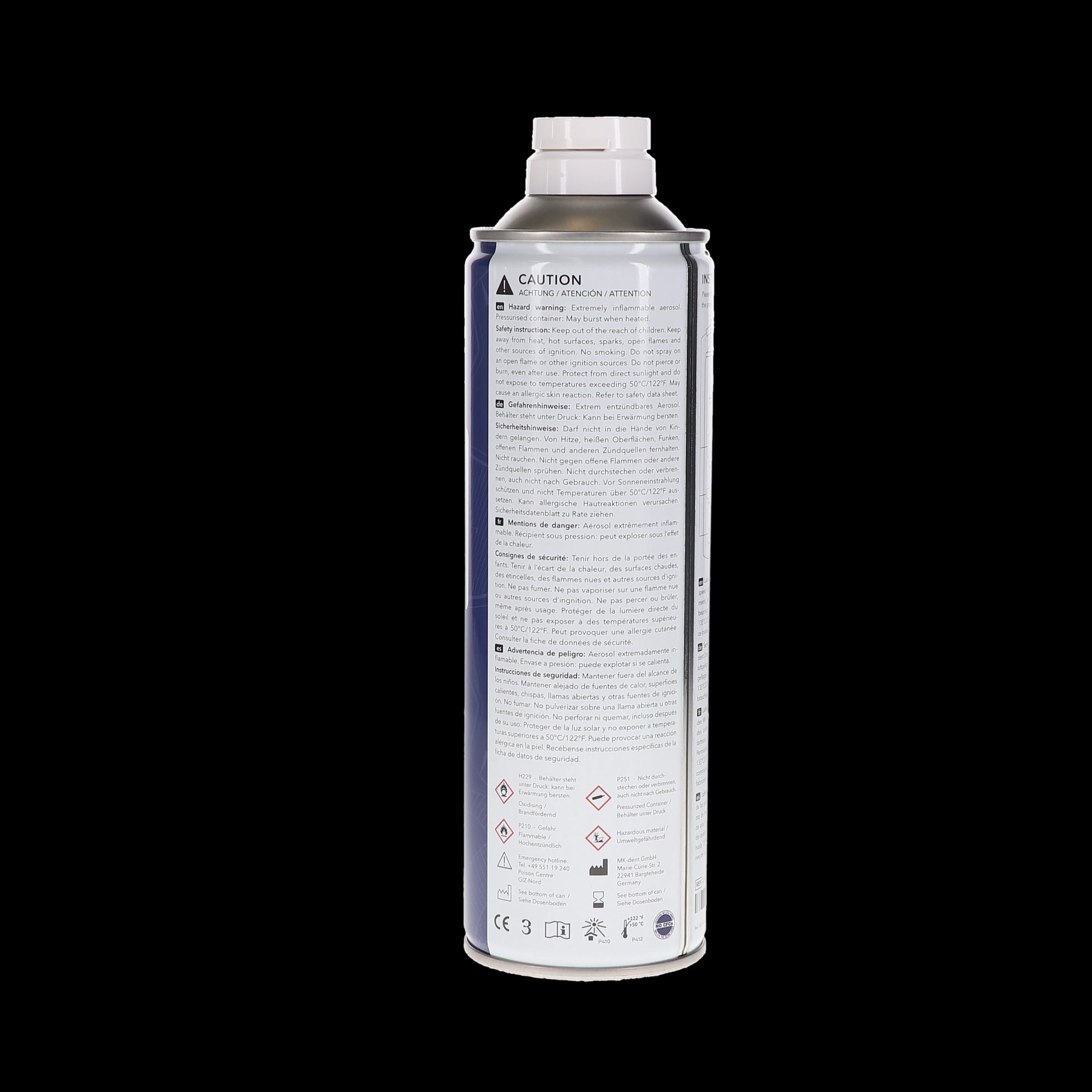 MK-Dent Premium Synthetic Handpiece Lubricant Spray, KaVo Type, 500 ml, 1/Pk, LU1011